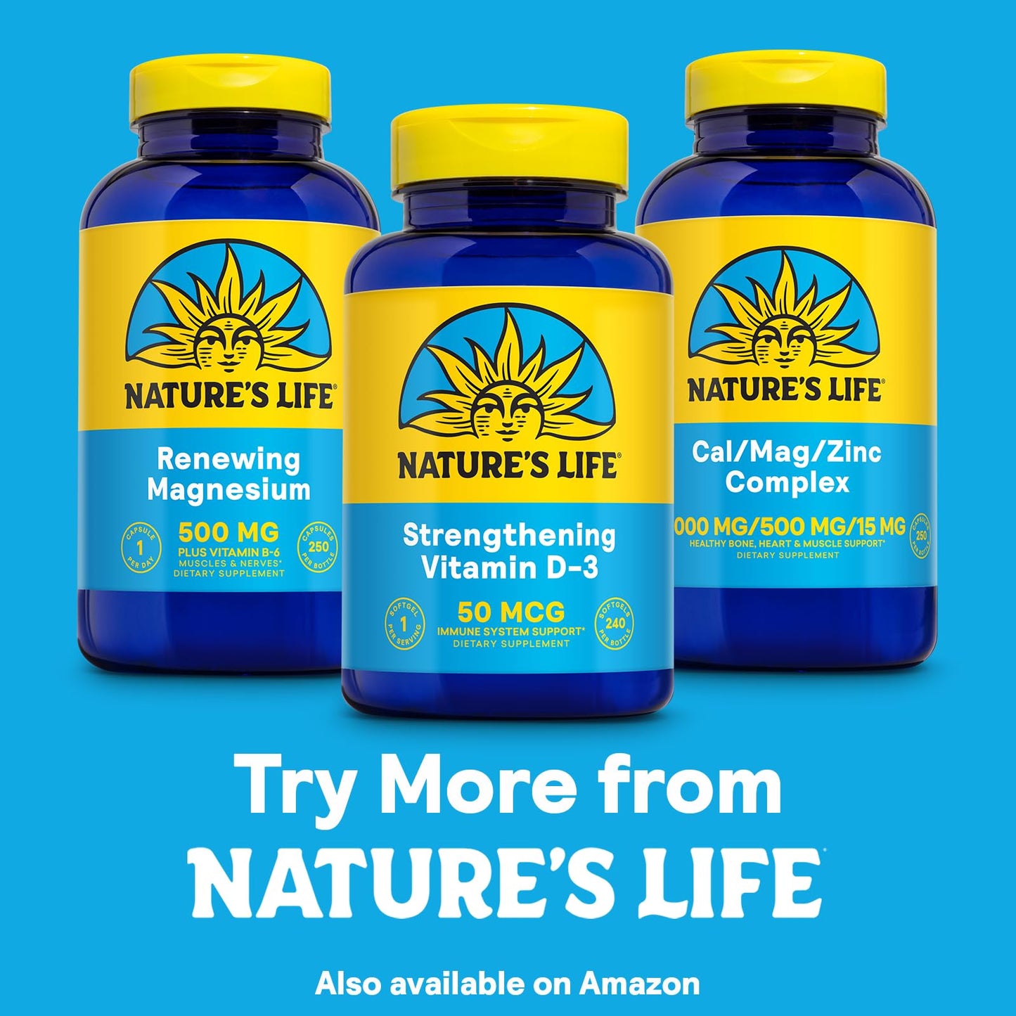 Nature's Life Strengthening Vitamin D3 2000 IU (50 mcg) Softgels, 240 Softgels