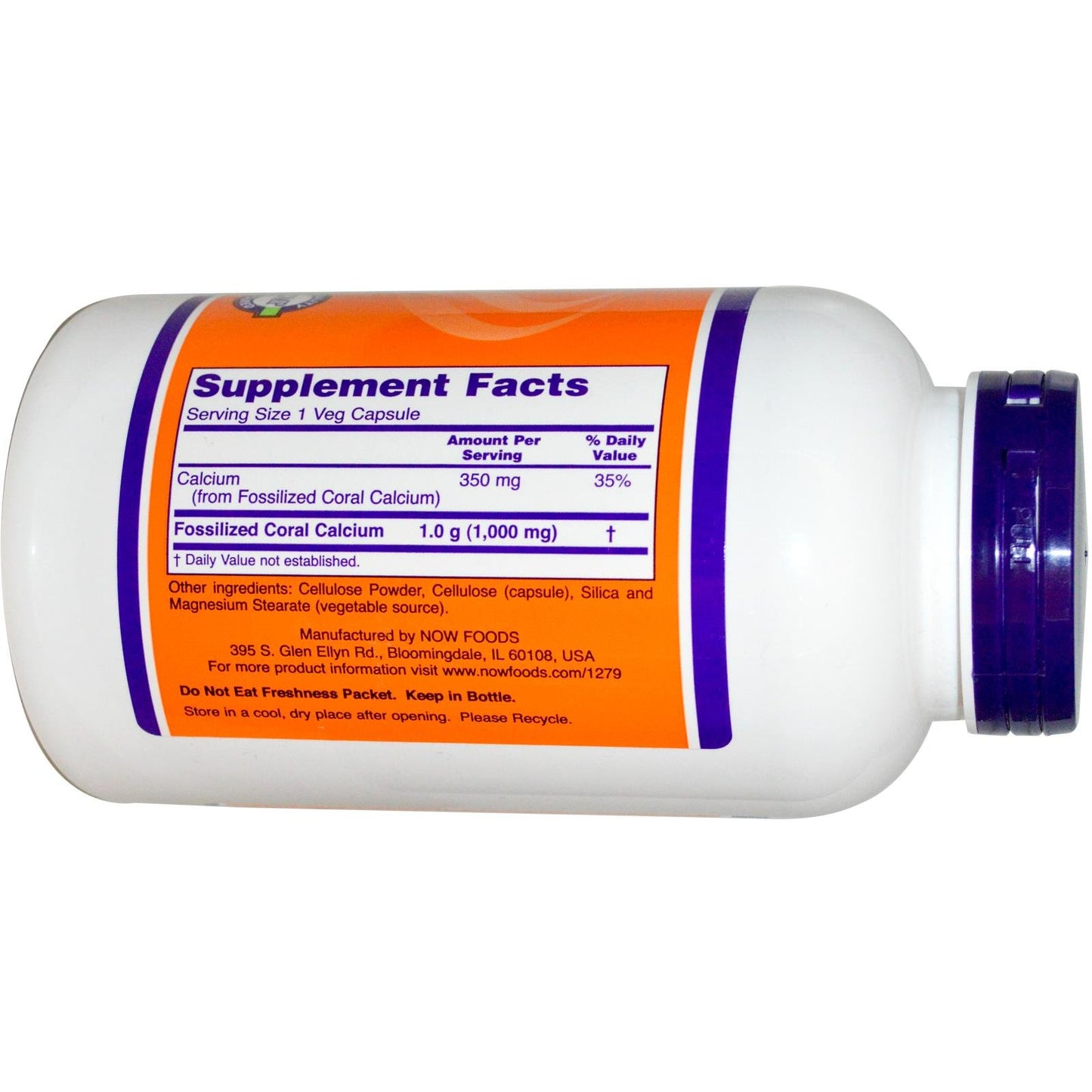 NOW Foods Coral Calcium 1000 Milligrams Capsules 250 Count