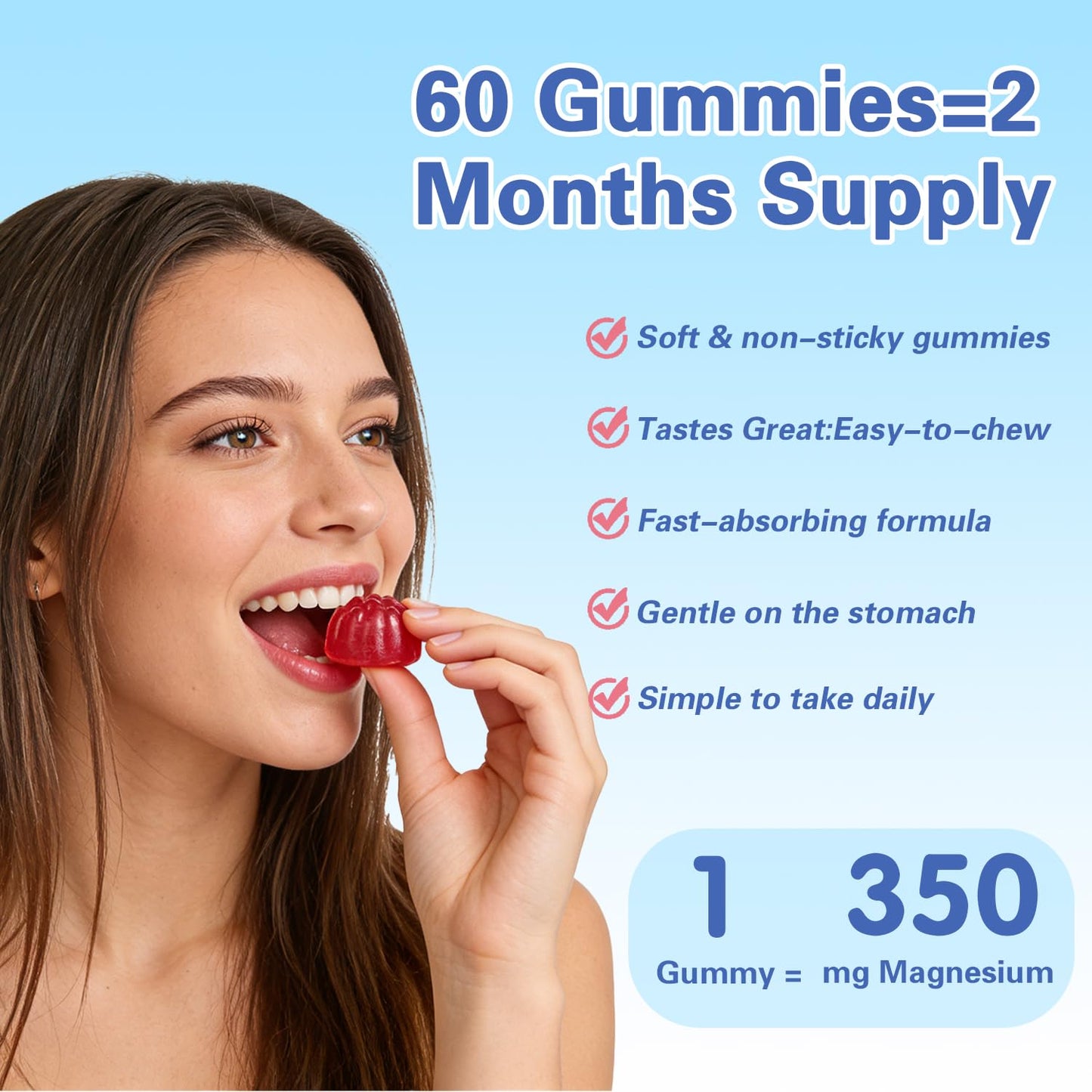 SERSANVE Magnesium Deep Calmly Complex Gummies, 90 Count