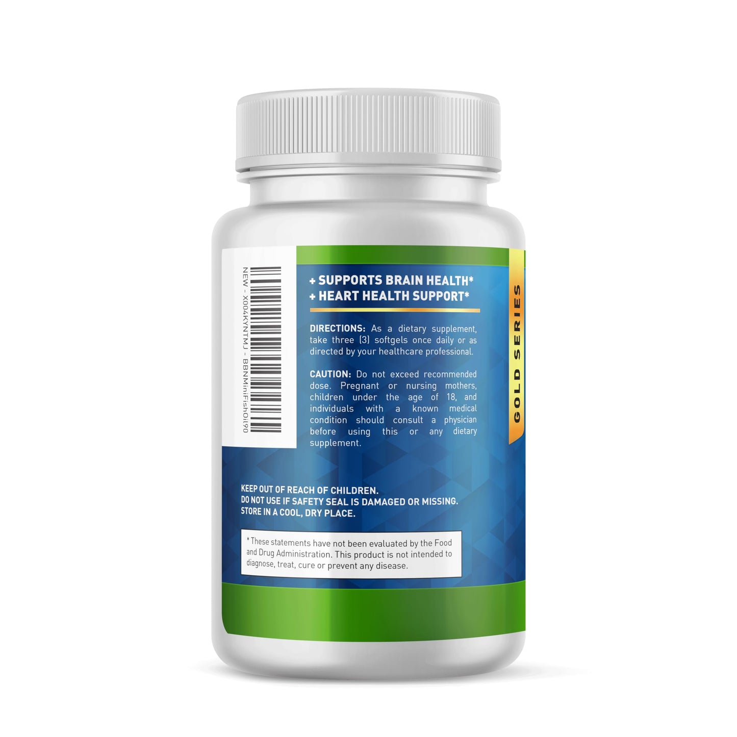 Built by Nature Omega 3 Mini Fish Oil Softgels 90 Count