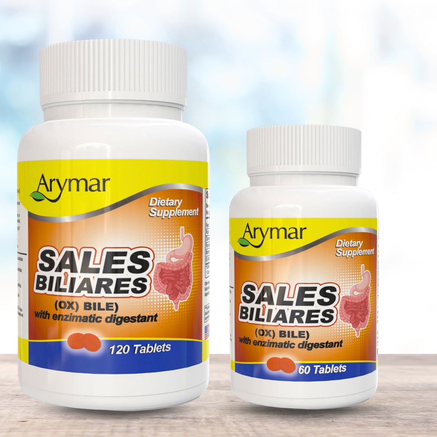 Arymar Ox Bile with Digestive Enzymes 60 Tablets