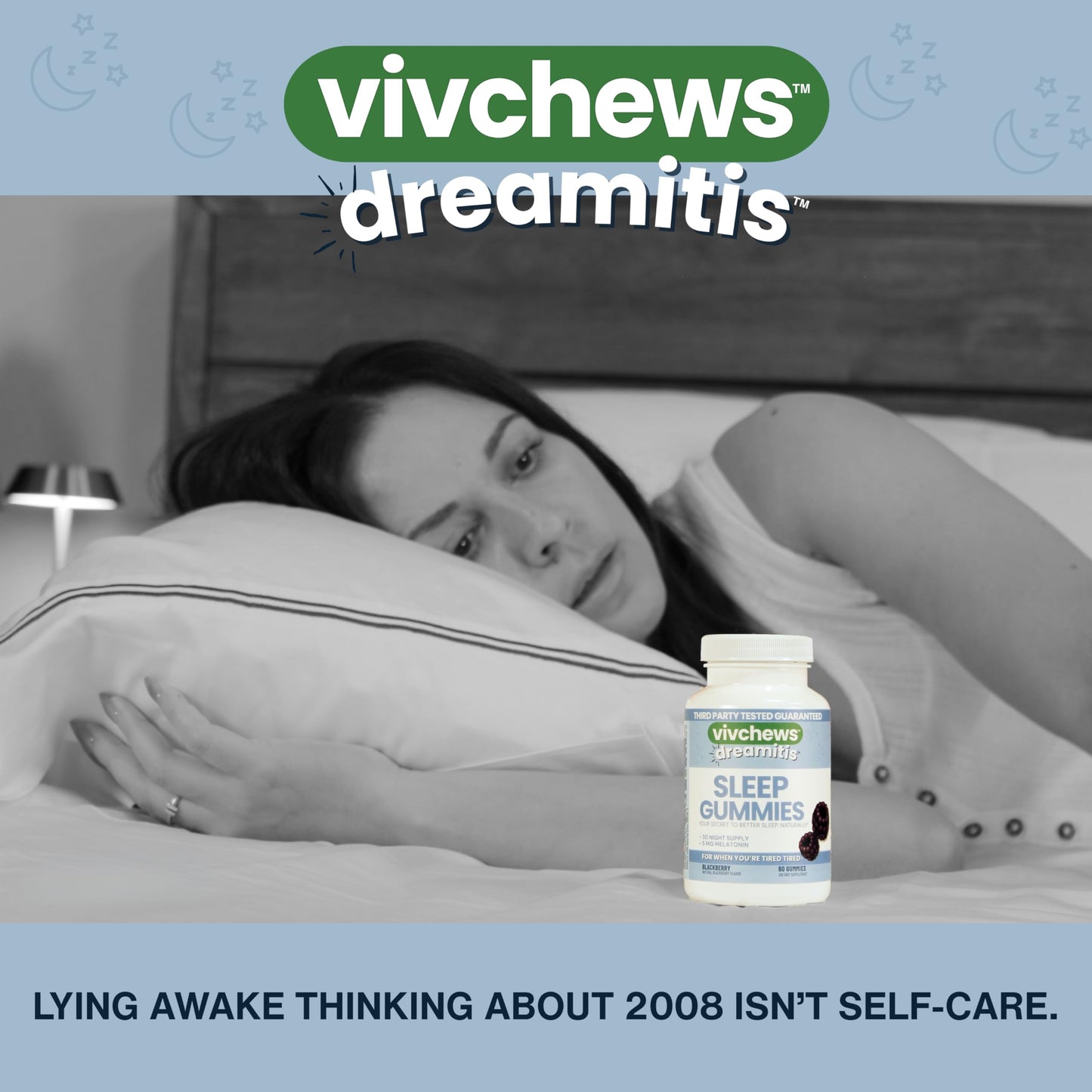 vivchews Nighttime Sleep Gummies 60 Count