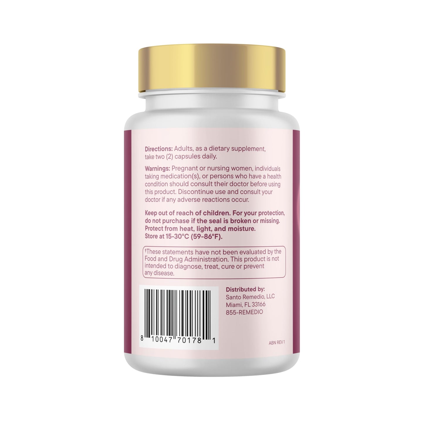 Santo Remedio K-Bella Keratin Formula Capsule 60