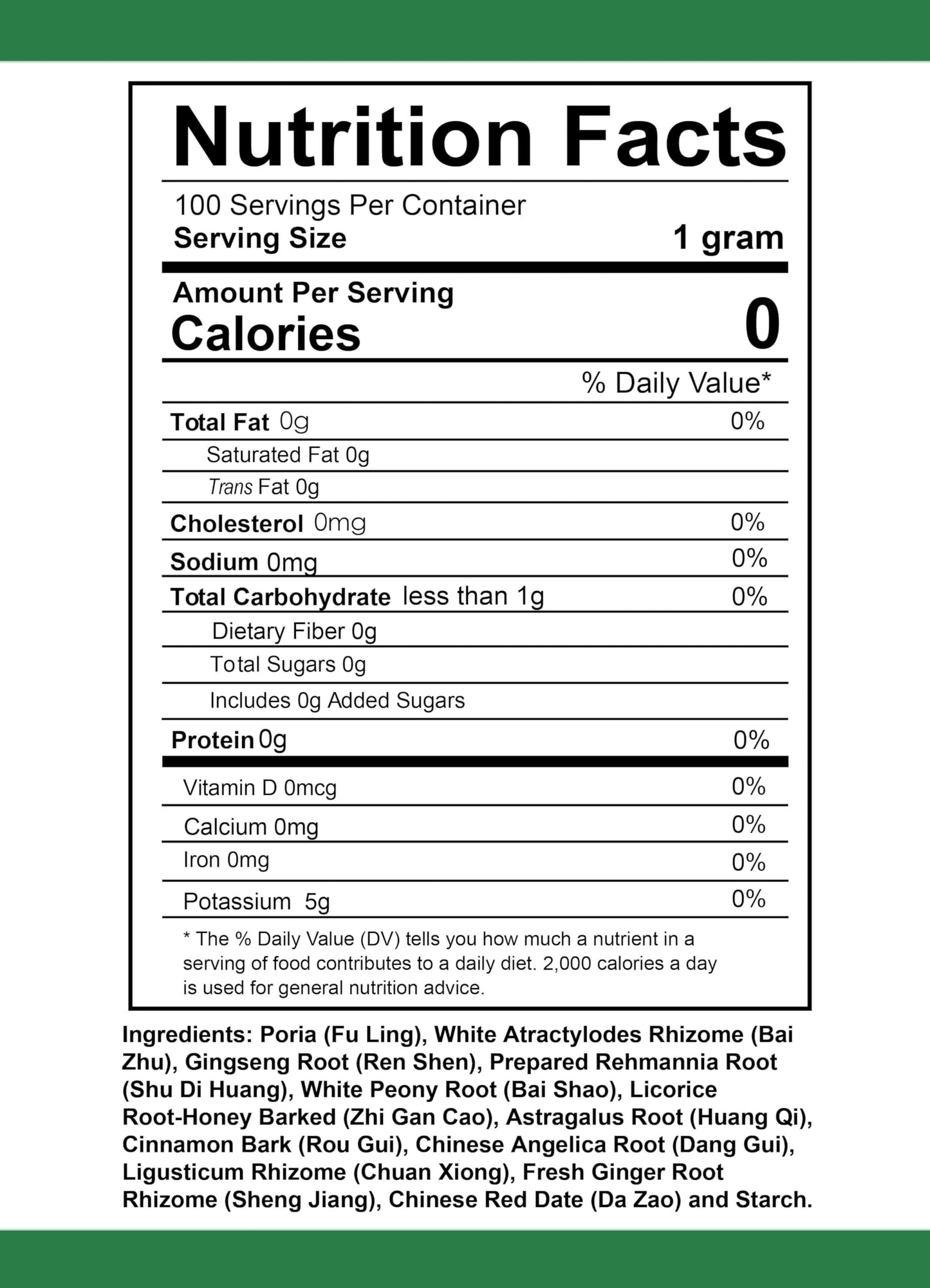 Health Herbal Shi Quan Da Bu Tang Ginseng & Dang Gui Ten Decoction Granules Powder, 3.53 oz