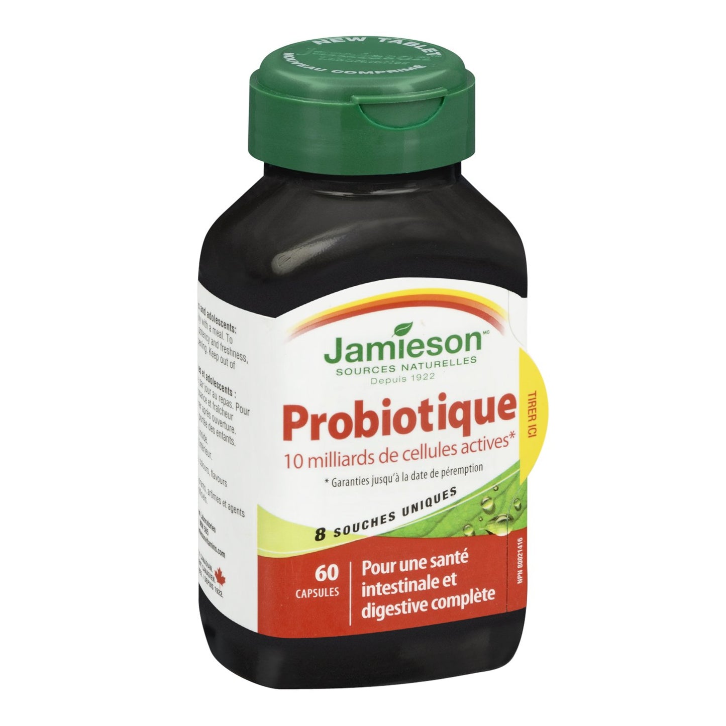 Jamieson Laboratories Probiotic 10 Billion Active Cells Capsule 60 Count