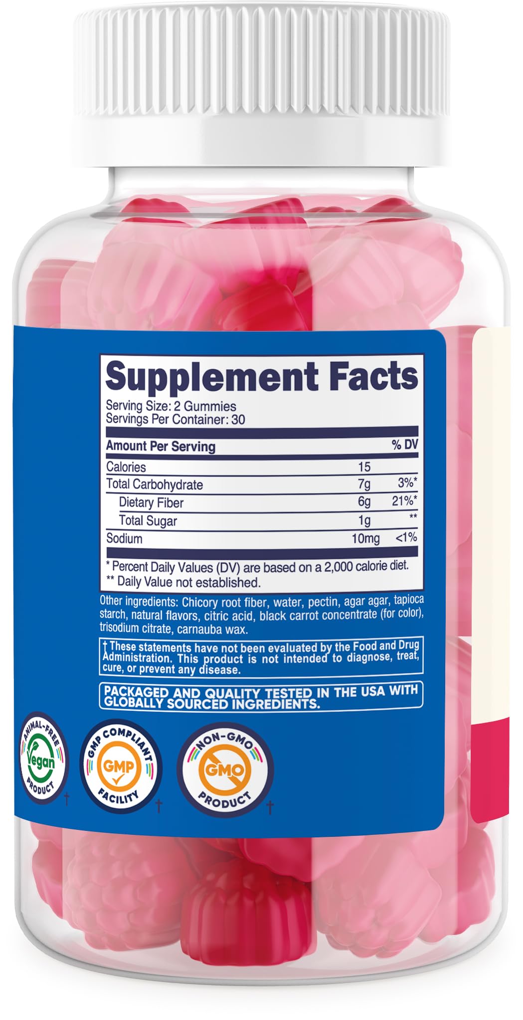 Nutricost Kids Fiber Gummies Berry, 60 Gummies