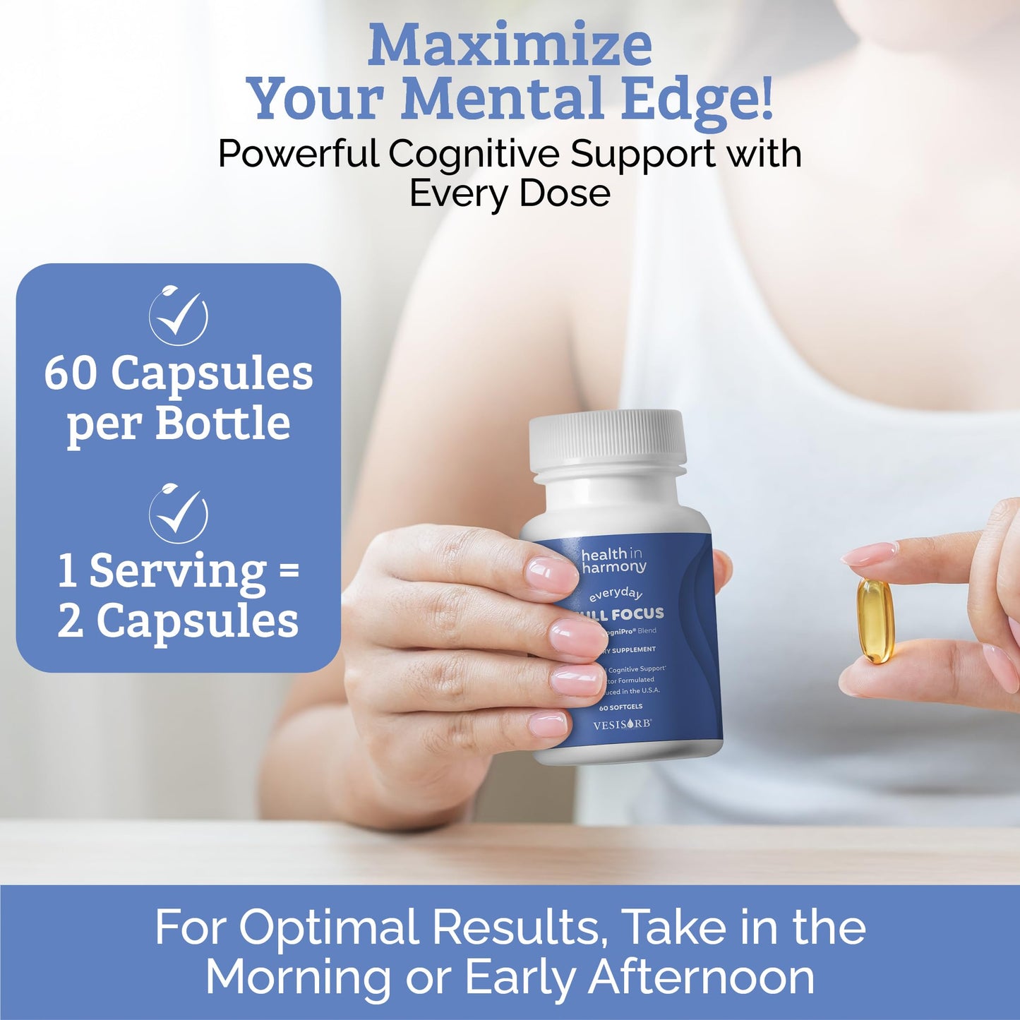 HEALTH IN HARMONY Everyday Full Focus Softgels 60 Count