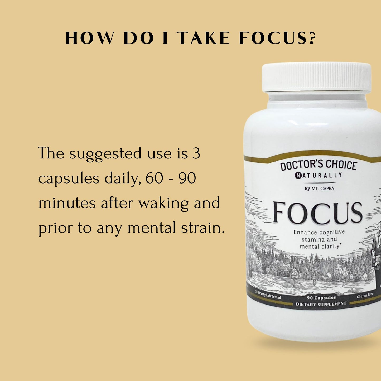 Mt. Capra Focus, 90 Capsules