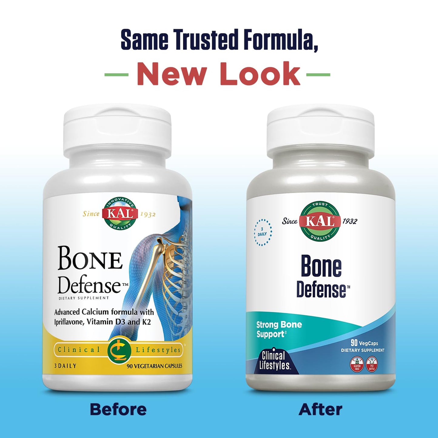 KAL Bone Defense Capsules Veg Cap, 90 Count