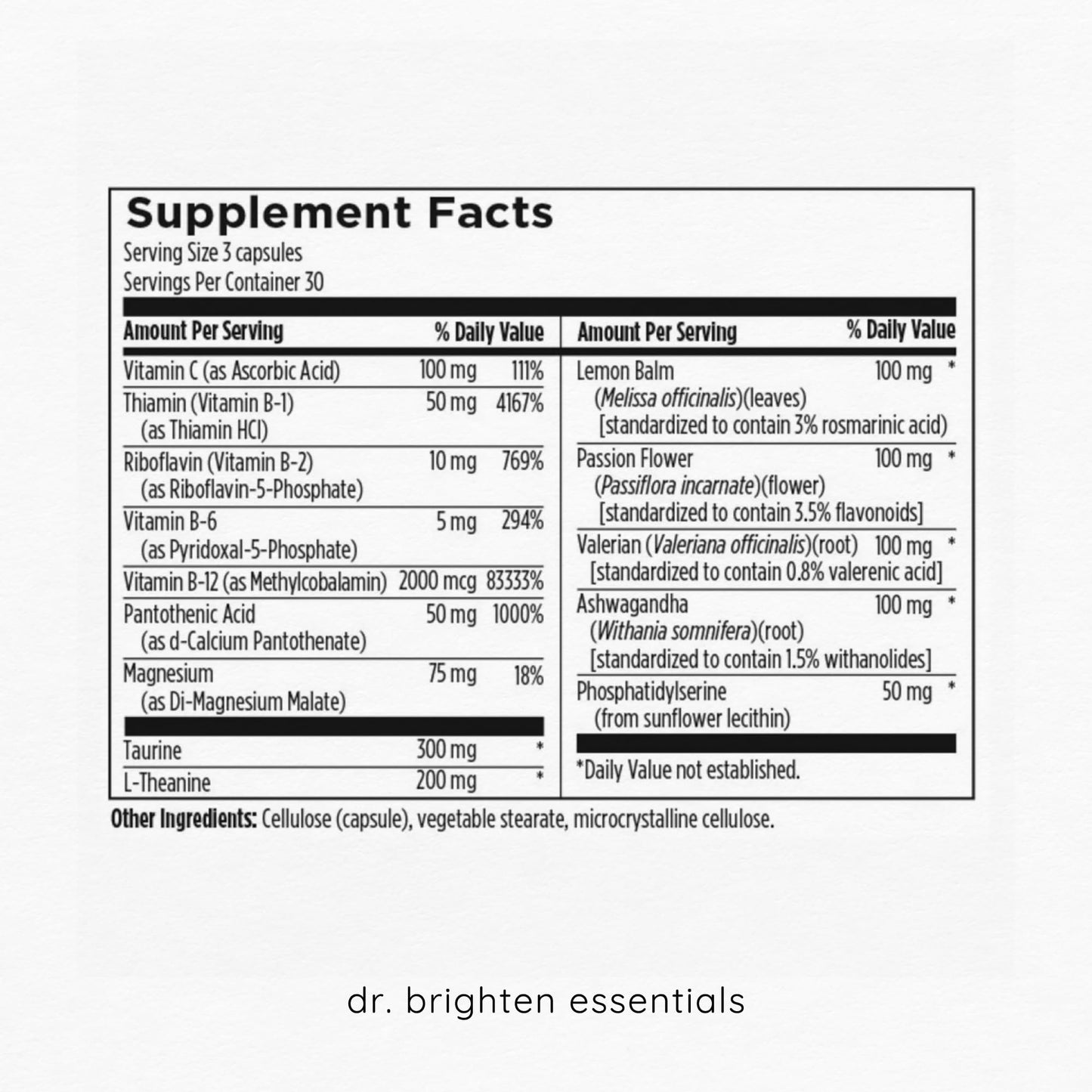 Dr. Brighten Adrenal Calm Capsule 90 Count