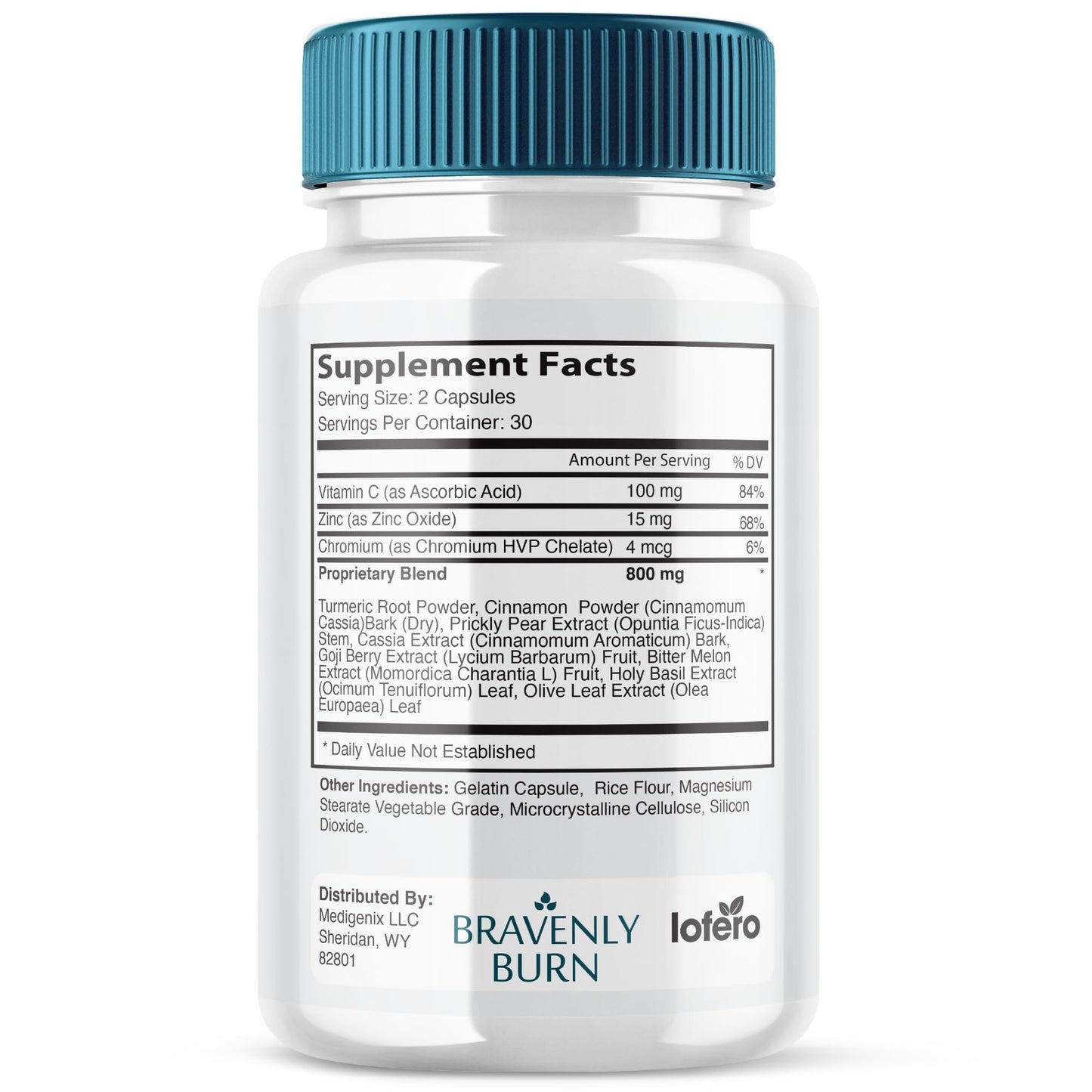 Lofero Bravenly Burn Capsule 180 Count