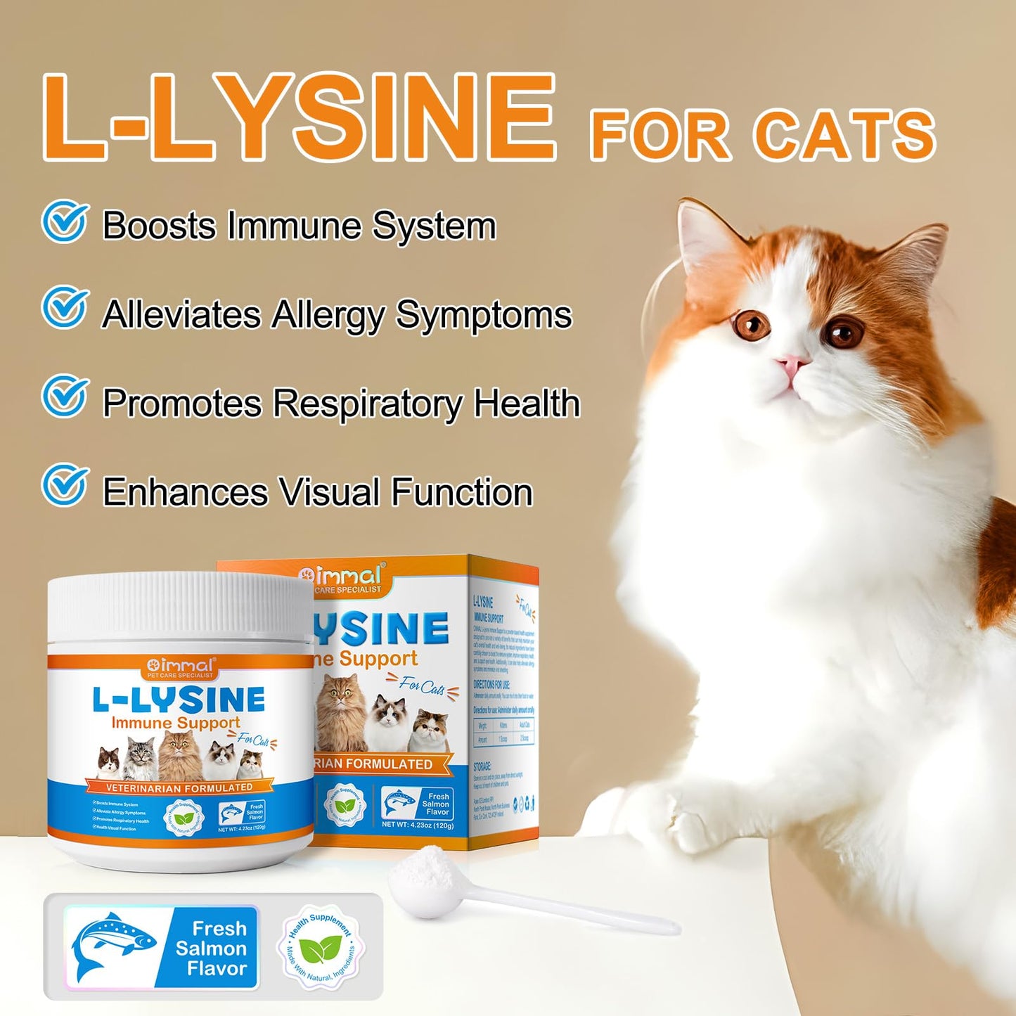 ALIVO L-Lysine for Cats Powder 120