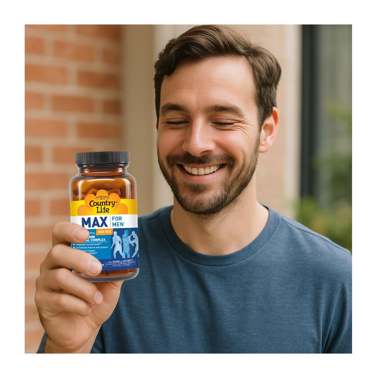 Country Life Max for Men Iron-Free Multivitamin Tablet 120 Count