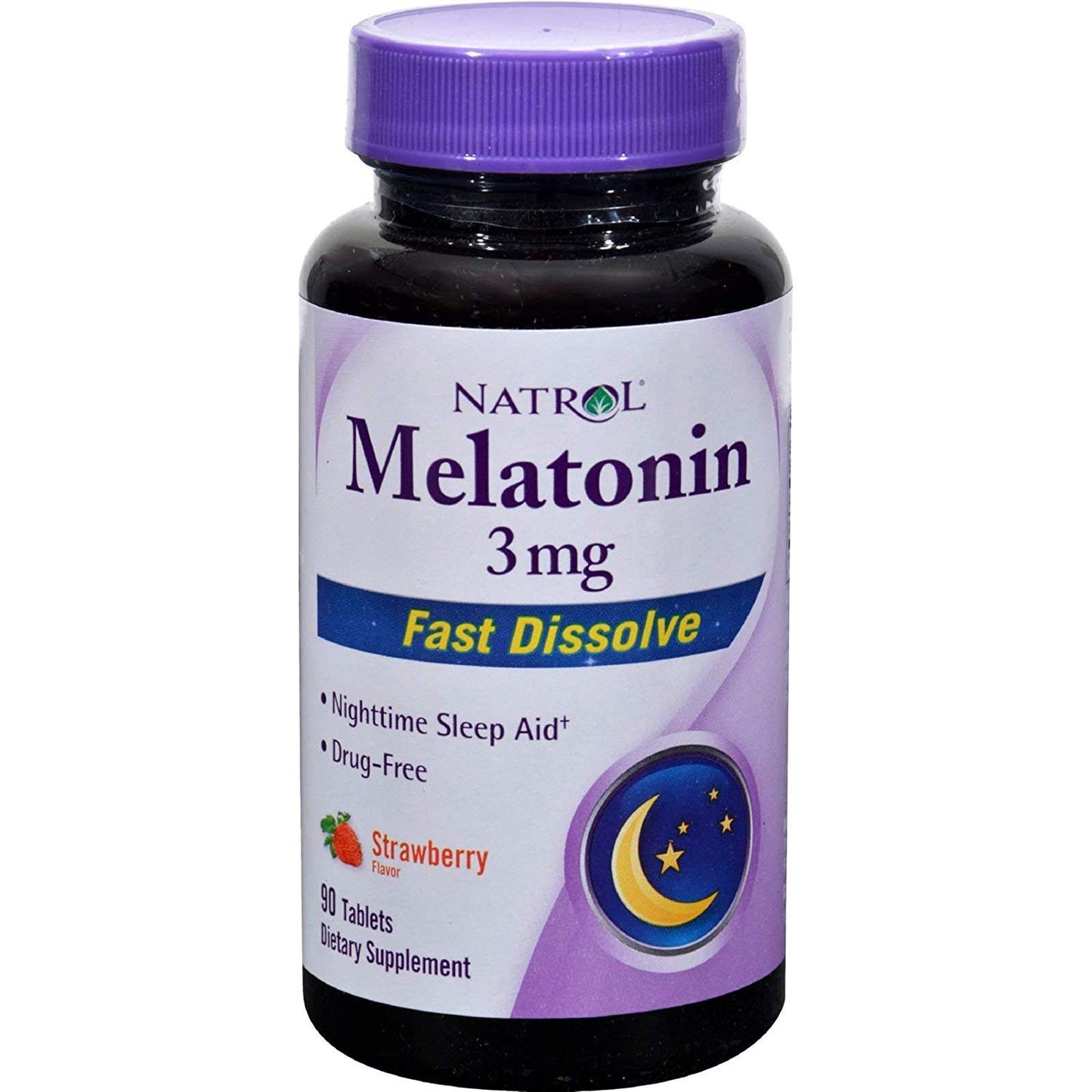 Natrol Melatonin Fast Dissolve Strawberry 3 mg Tablet, 1080 Tablets