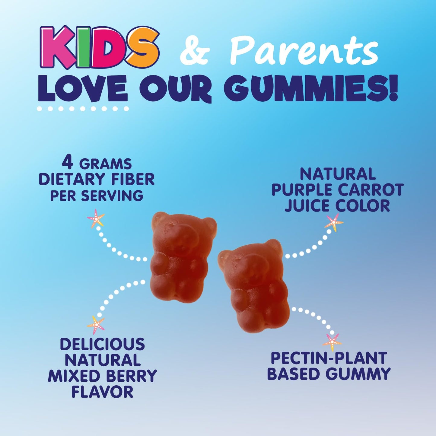 Nature's Nutrition Kids Fiber Gummies 60 Gummies