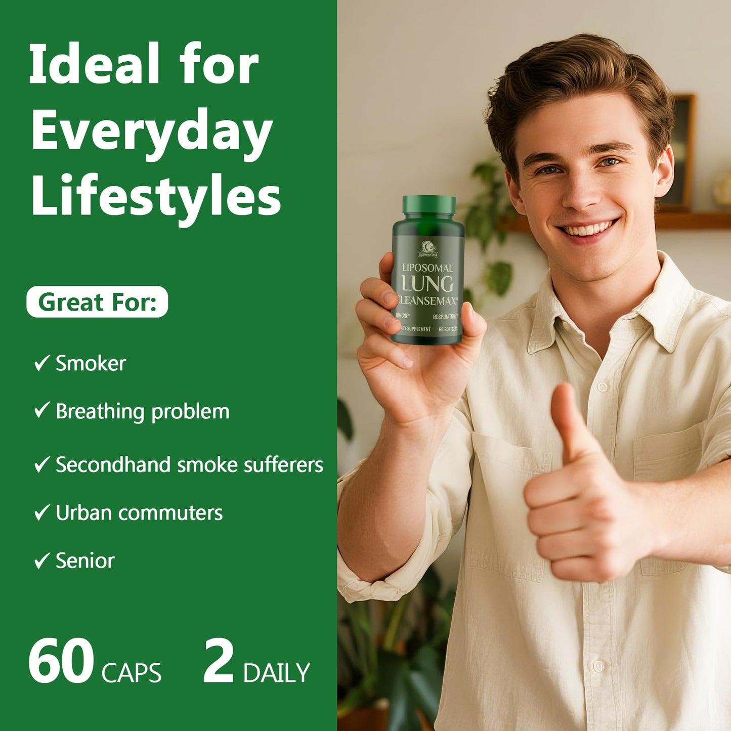 C Calthorvitana Liposomal Lung Cleansemax 60 Capsules
