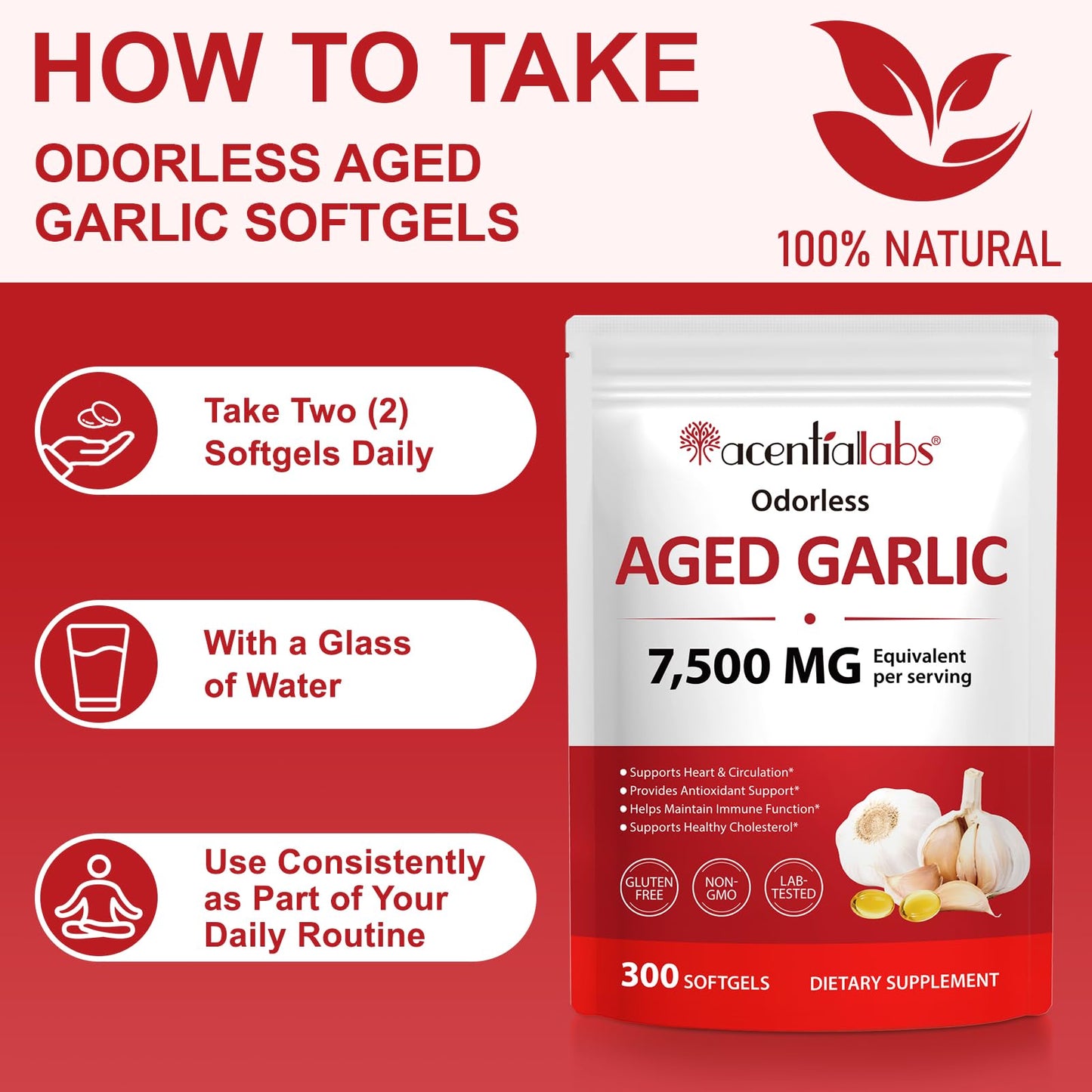 EIFTG Aged Garlic Extract Capsules 240 Count