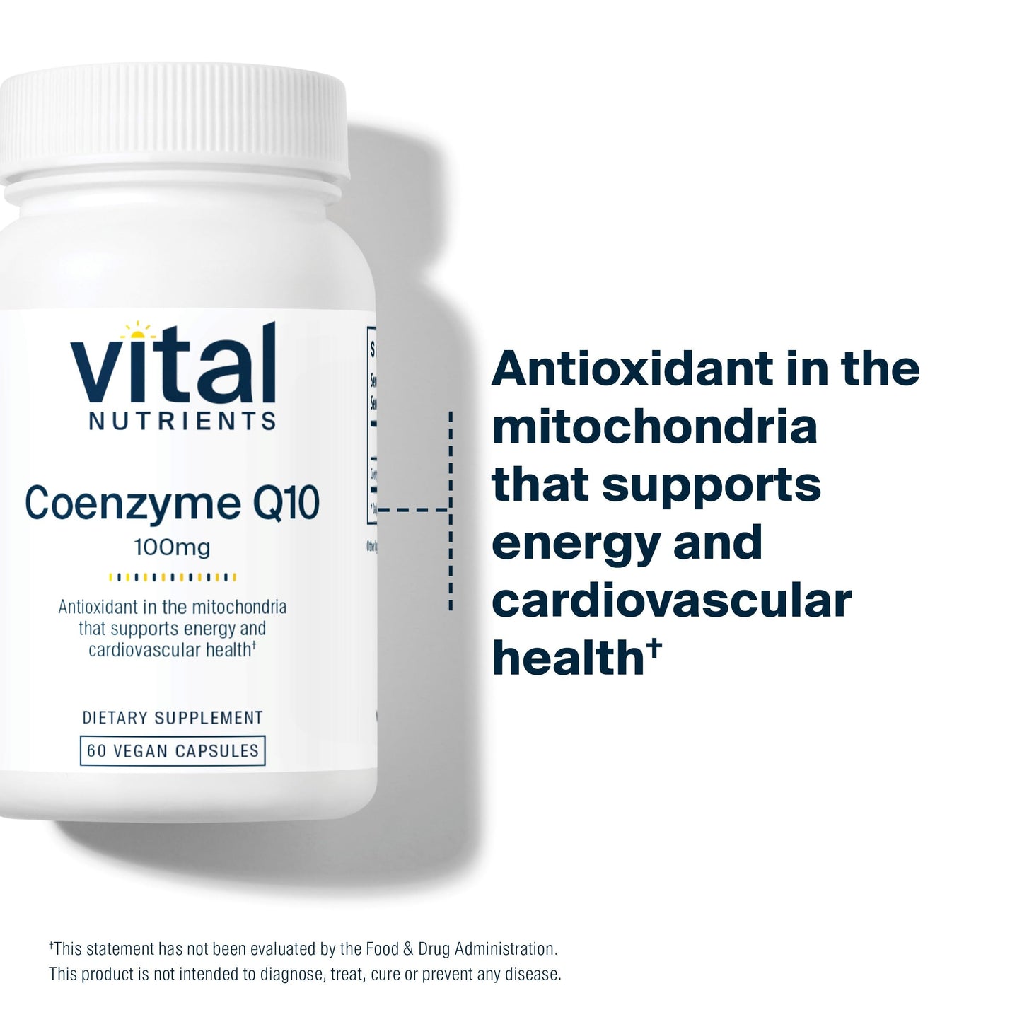 Vital Nutrients CoQ10 100mg Capsules 60