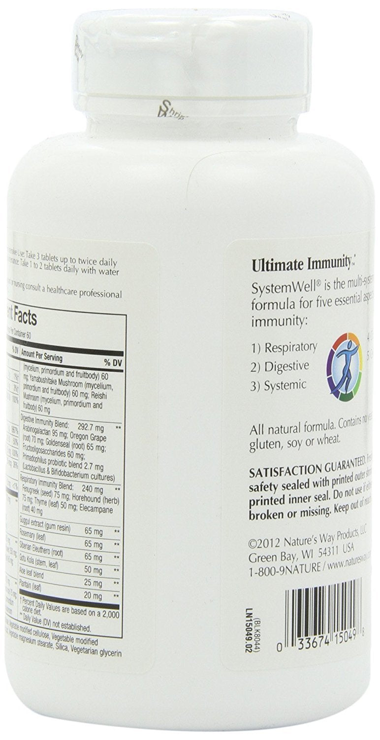 Nature's Way Systemwell Immune Formula Tablets, 180
