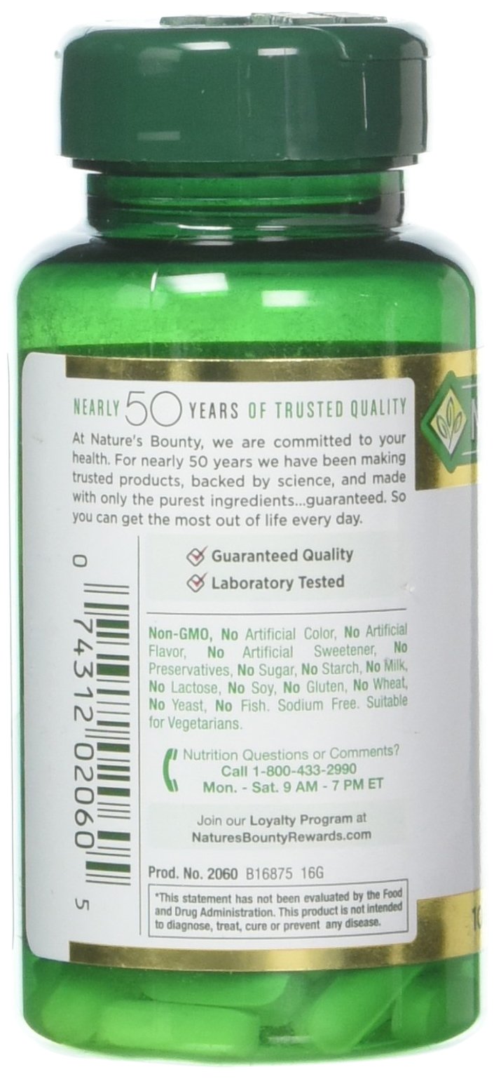 Nature's Bounty Zinc 50 mg Tablet 100 Count