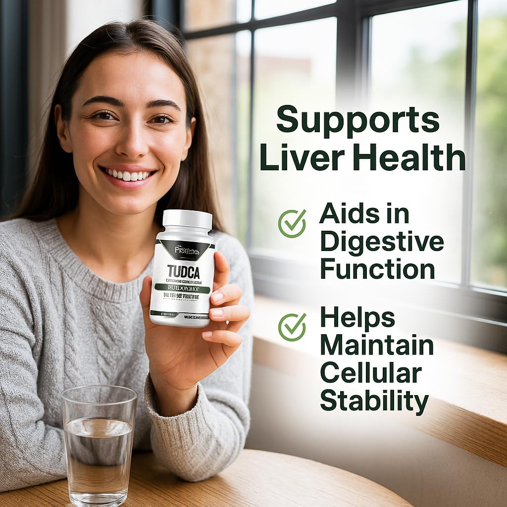 Probase Nutrition TUDCA – Premium Liver Support, Cleanse, Detox and Repair Supplement – 500mg Per Serving, 60 Capsules