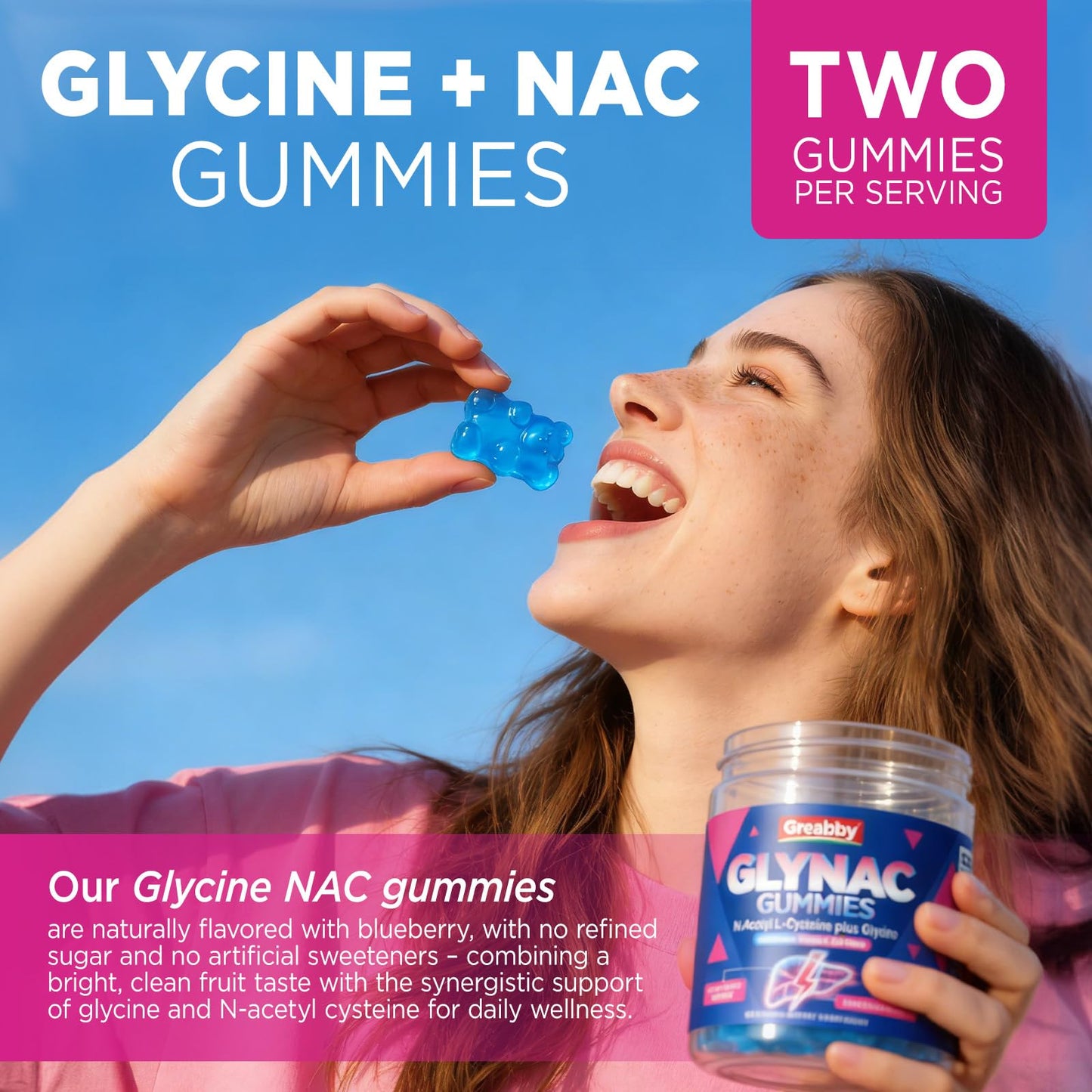 GREABBY Glynac Gummies 60 Count