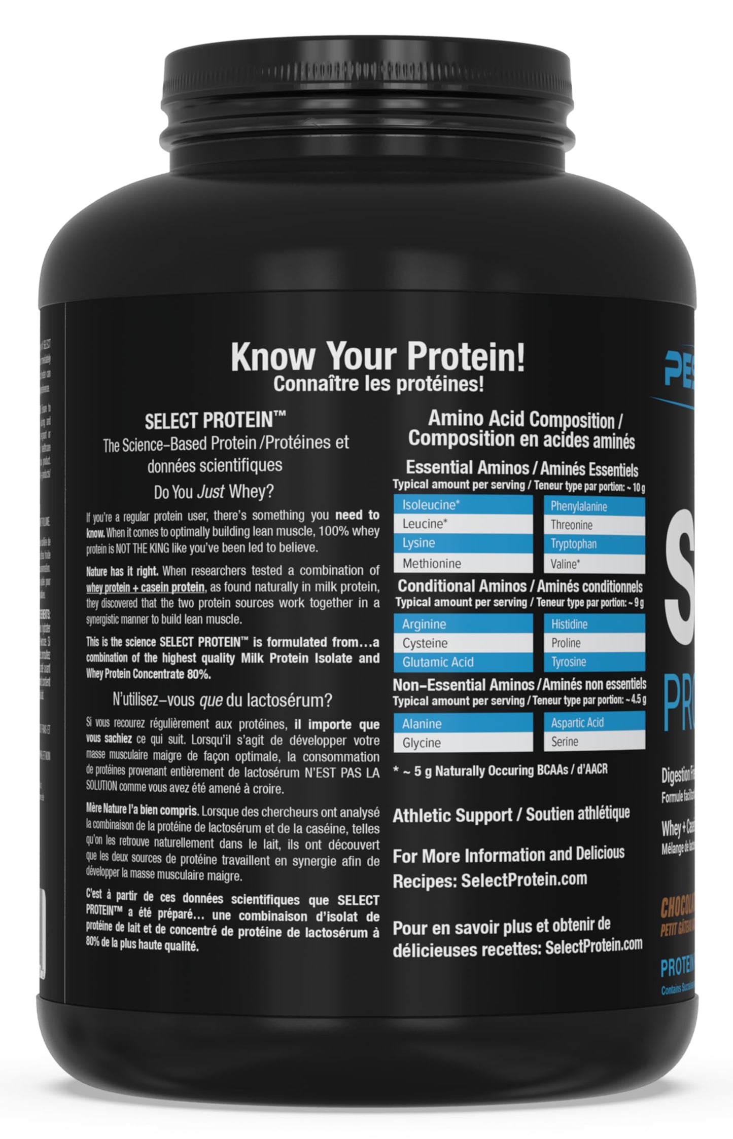 PEScience Select Protein Powder, Whey and Casein Blend, 55 Servings