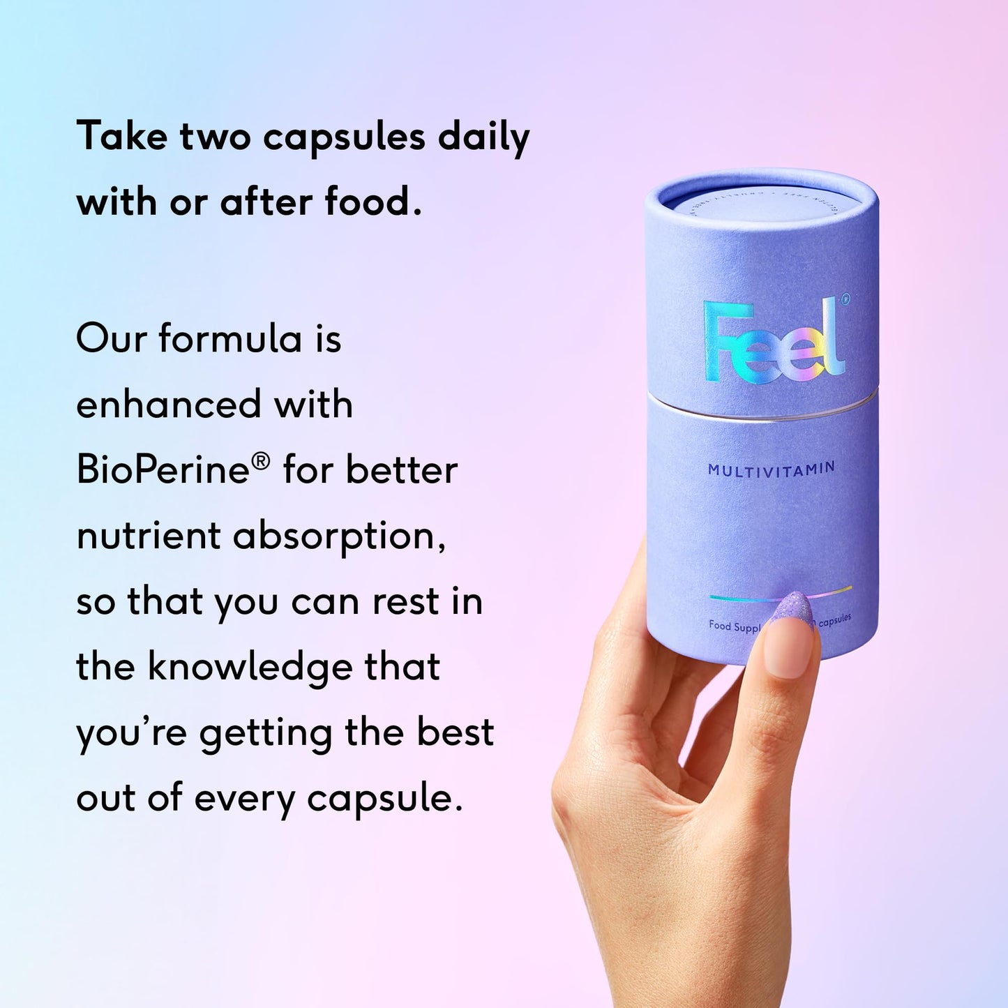 FEEL Daily Multivitamin with 32 Active Ingredients 60 Capsules