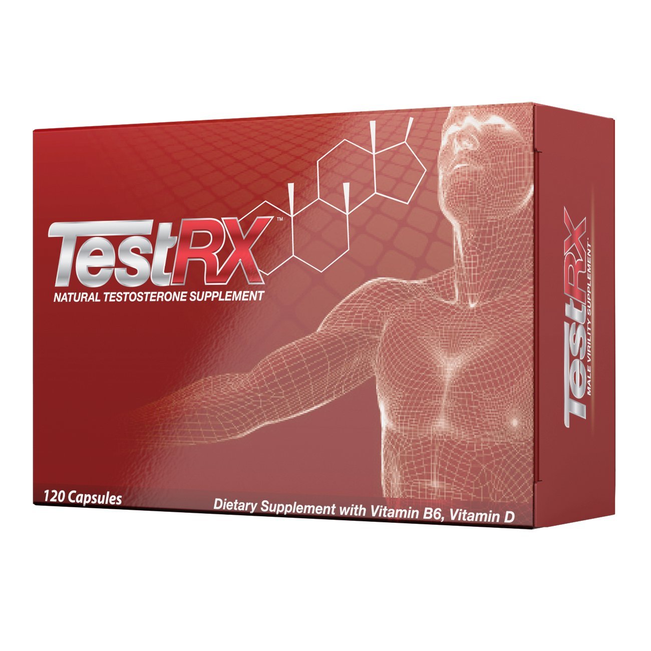 TESTRX Testosterone Booster Capsule, 120 Capsules