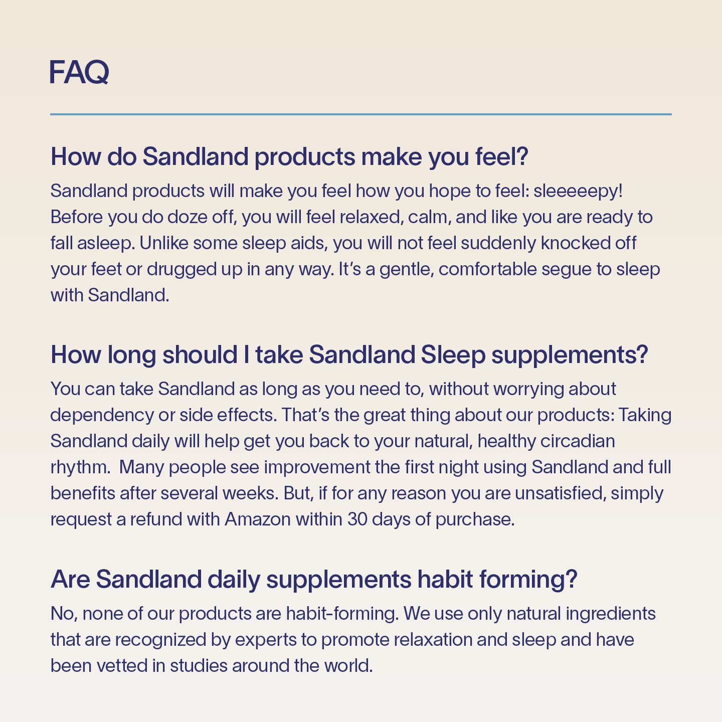 Sandland Deep Sleep with Melatonin Natural Daily Sleep Supplement Capsule, 30 Count