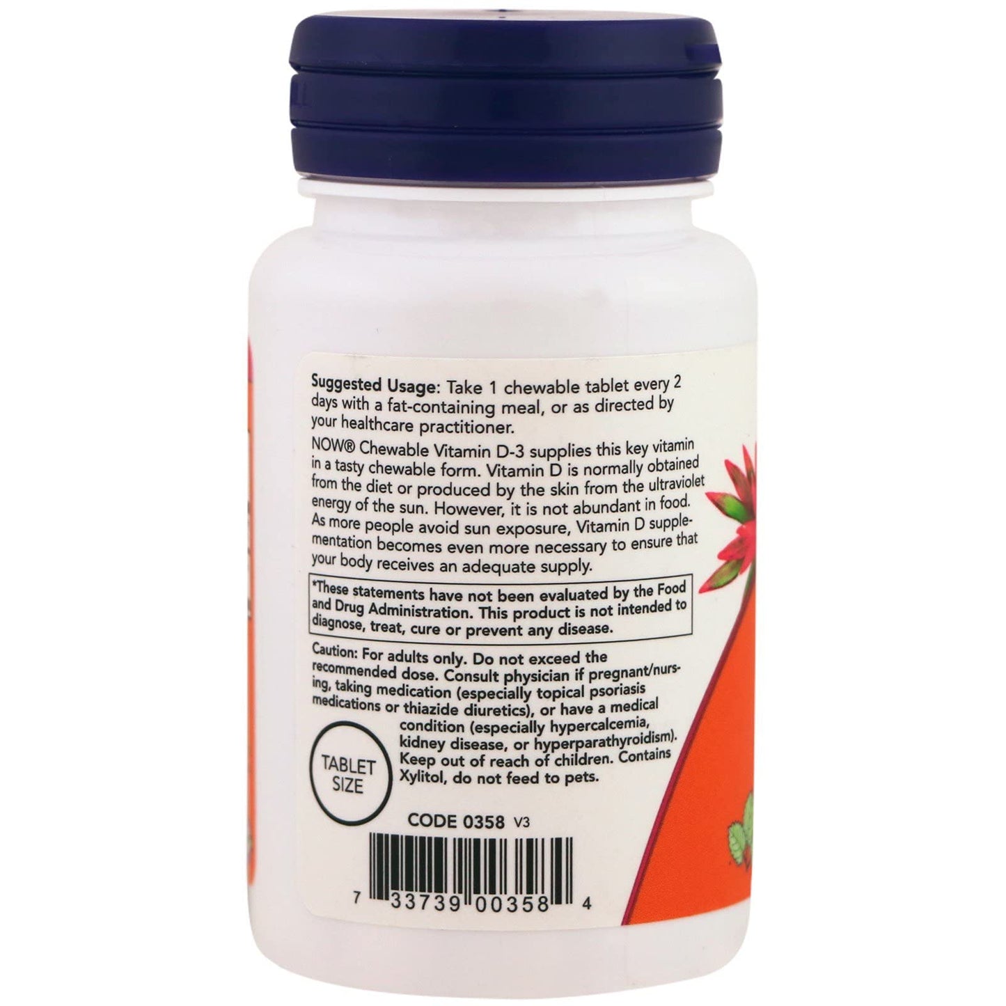 NOW Foods Vitamin D-3 5000 IU Capsule, 120 Count