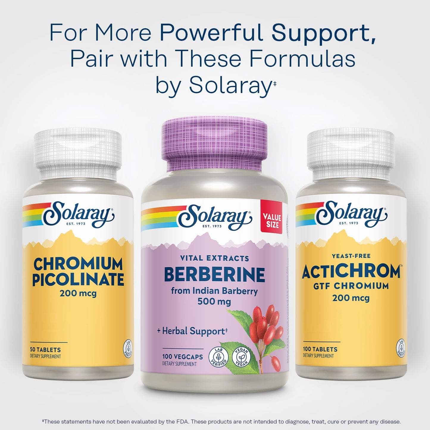 Solaray Berberine 500mg Capsule, 100 VegCaps