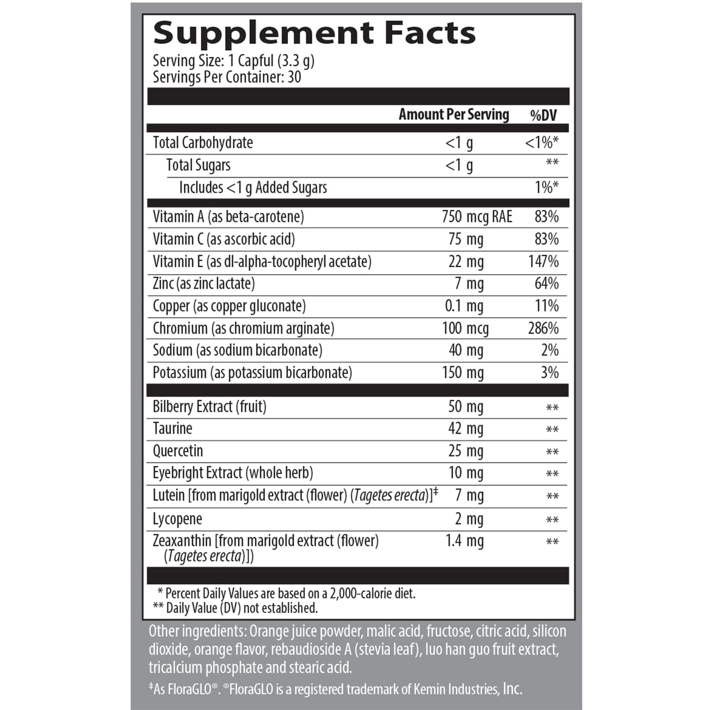 Isotonix Vision Formula with Lutein Powder 3.5 Ounce
