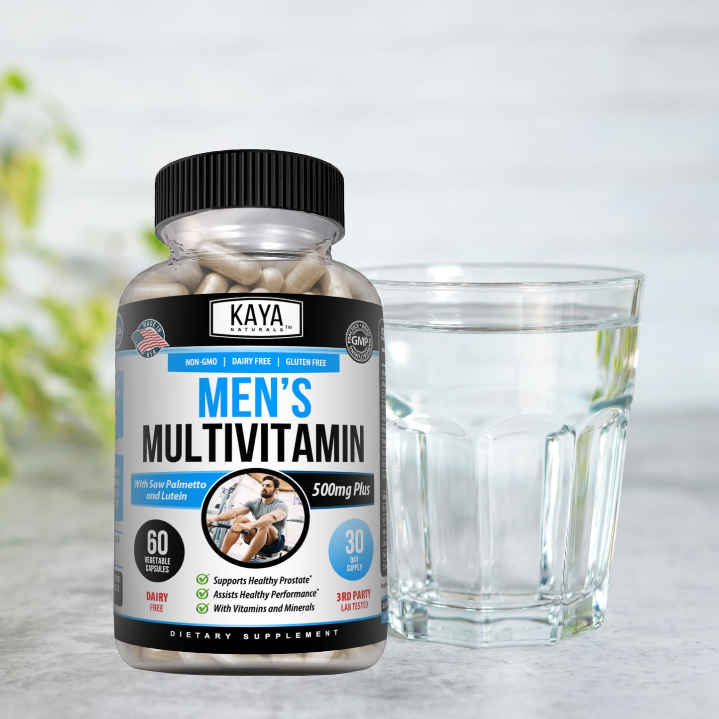 Kaya Naturals Men's Prostate Multivitamin Capsule, 60 Count