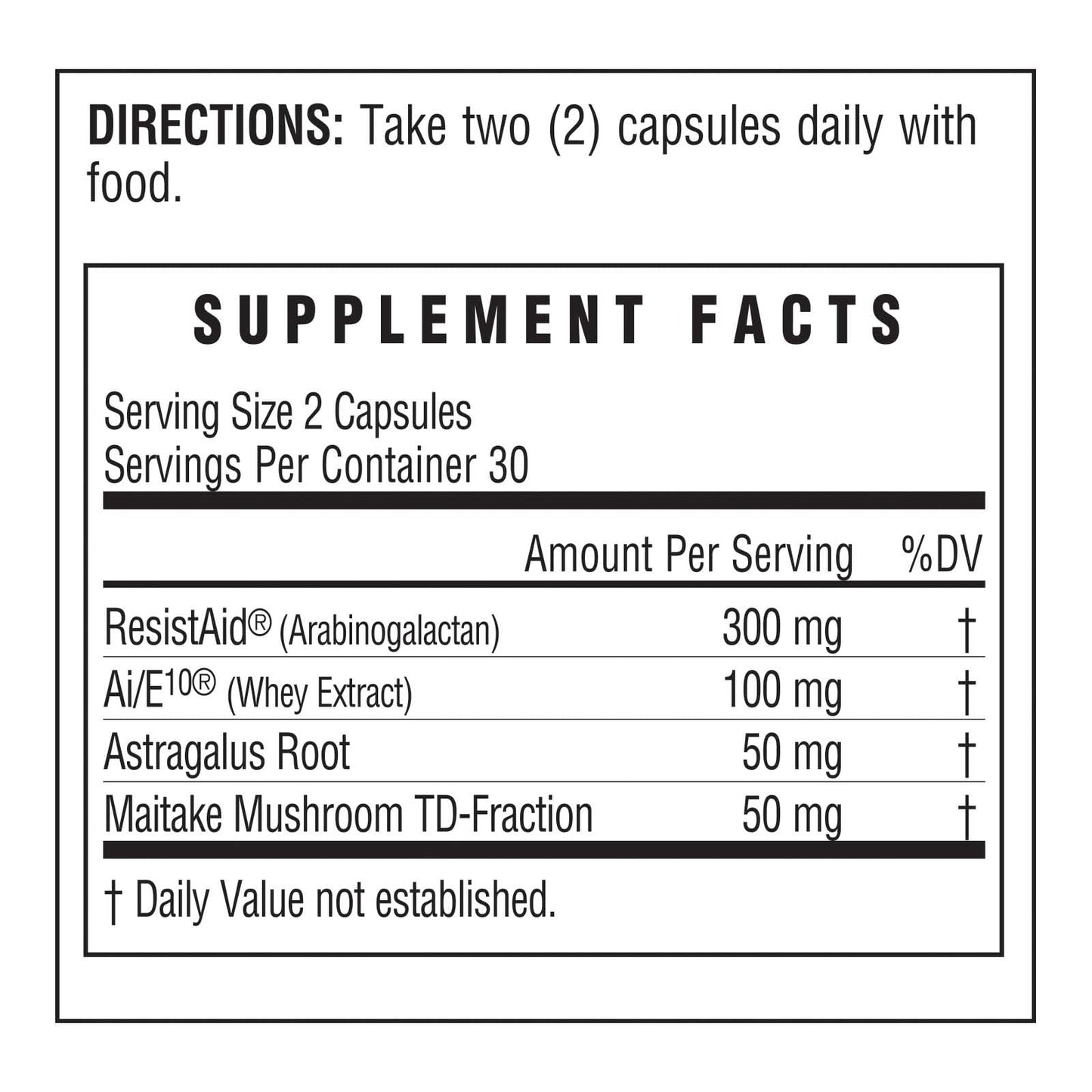 Be Bodywise AG Immune Ai/E10 Capsules, 60 Count