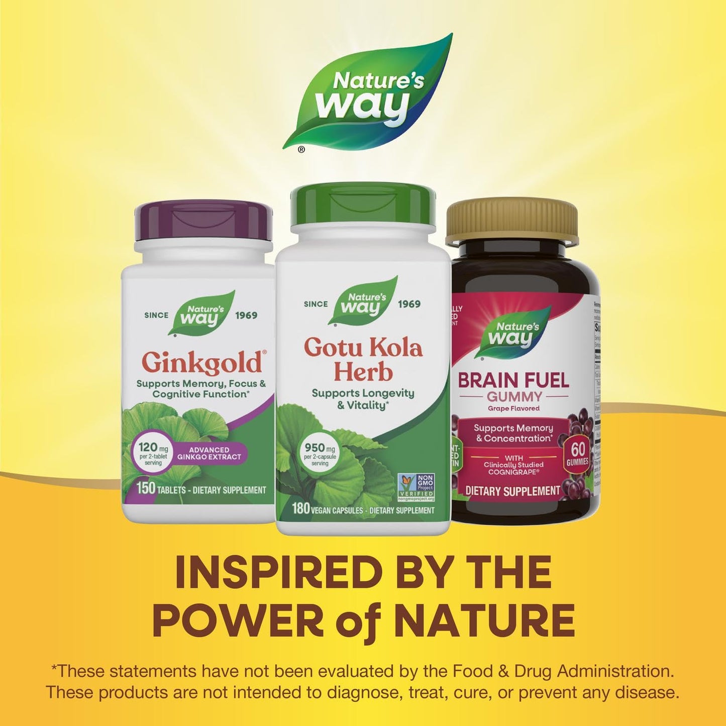 Nature's Way Gotu Kola Herb Capsule 180 Capsules
