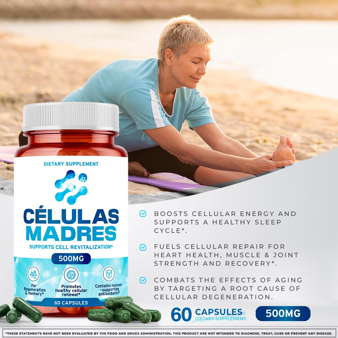 Aura Vitamins Stem Cell Supplements 500mg Capsule, 60 Capsules