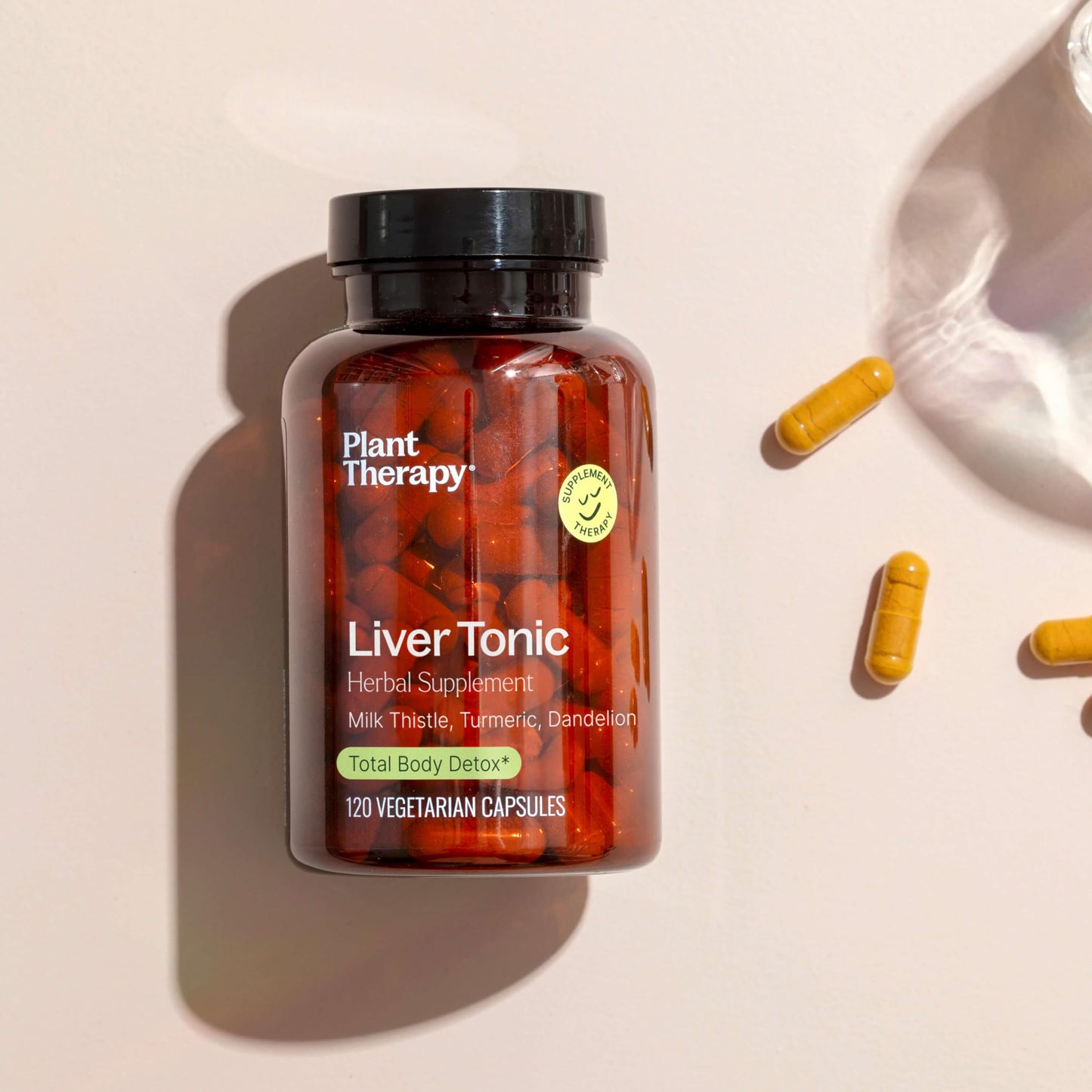 Plant Therapy Liver Tonic Herbal Supplement Capsules, 120 Capsules