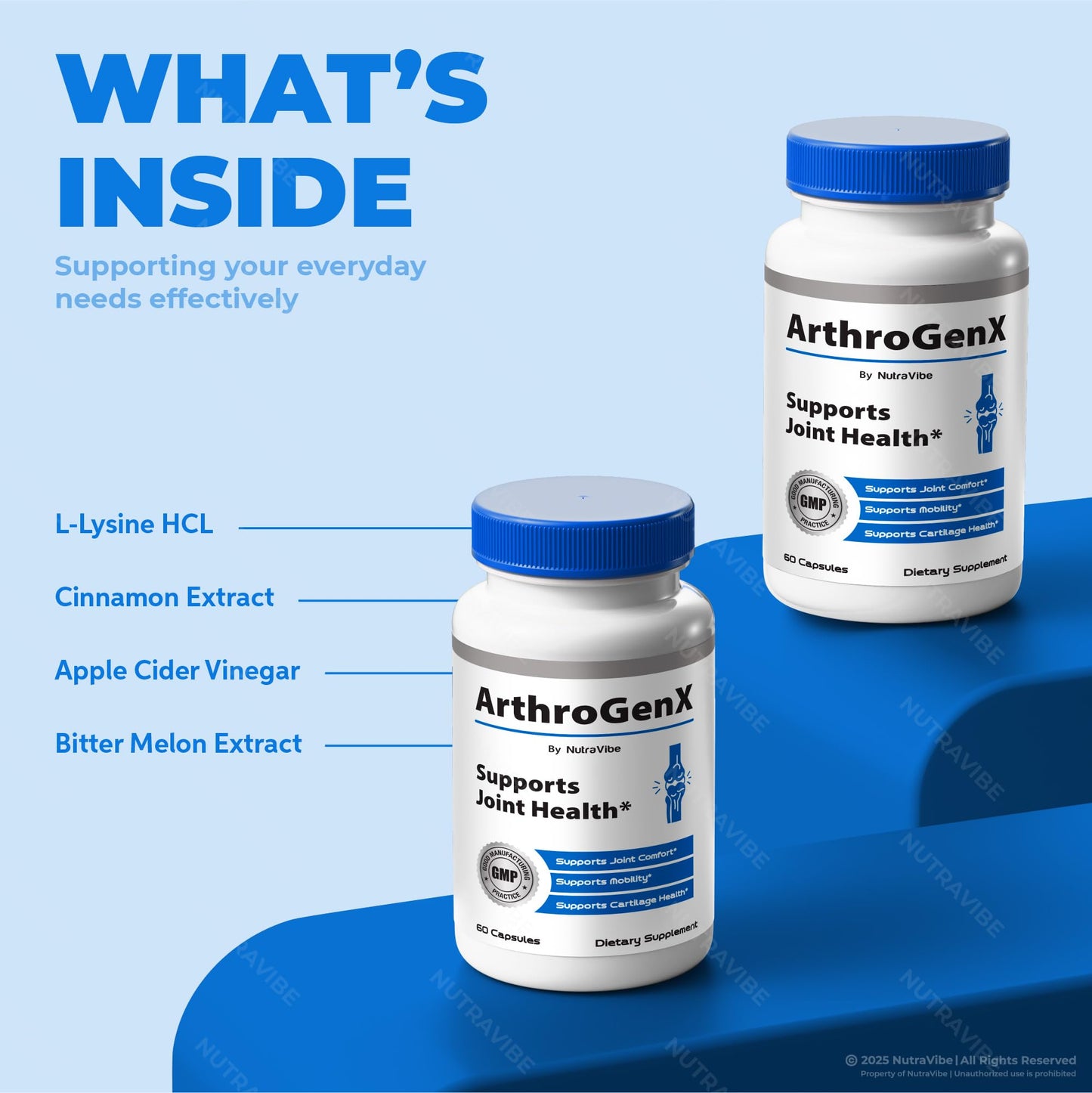 NutraVibe ArthroGenX Capsules 60 Count