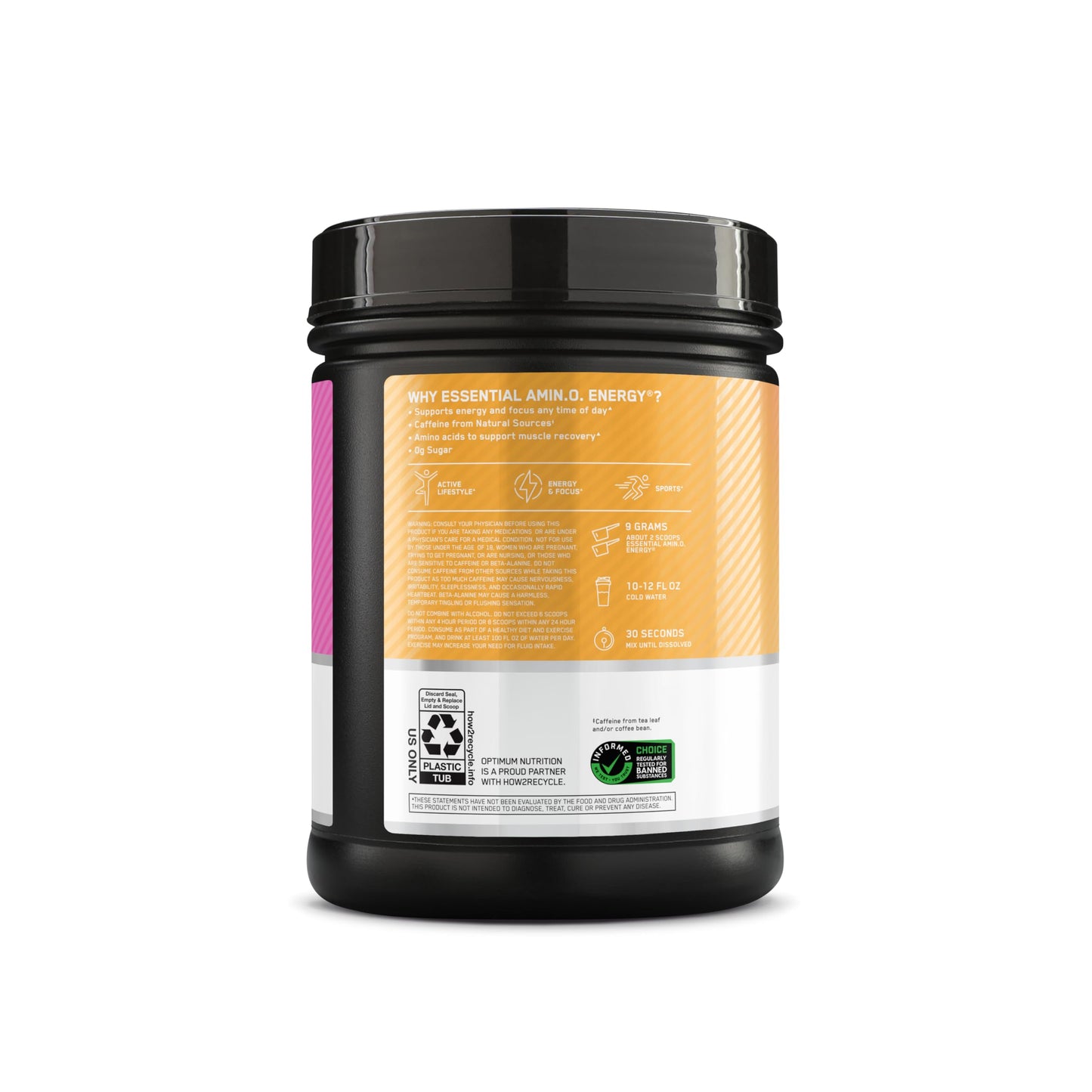 Optimum Nutrition Amino Energy Powder, 20.6 oz, 65 Servings