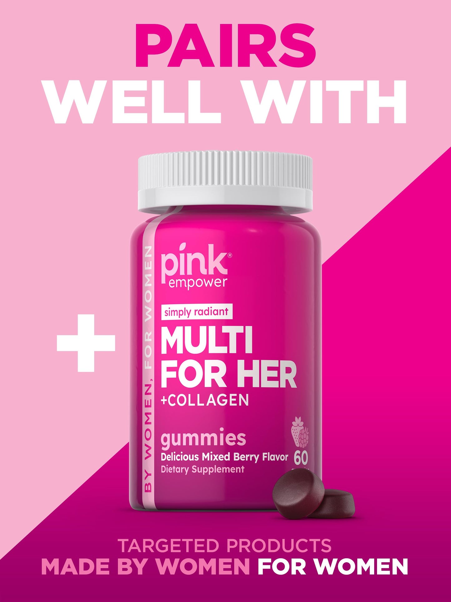 PINK Melatonin Gummies 70 Count