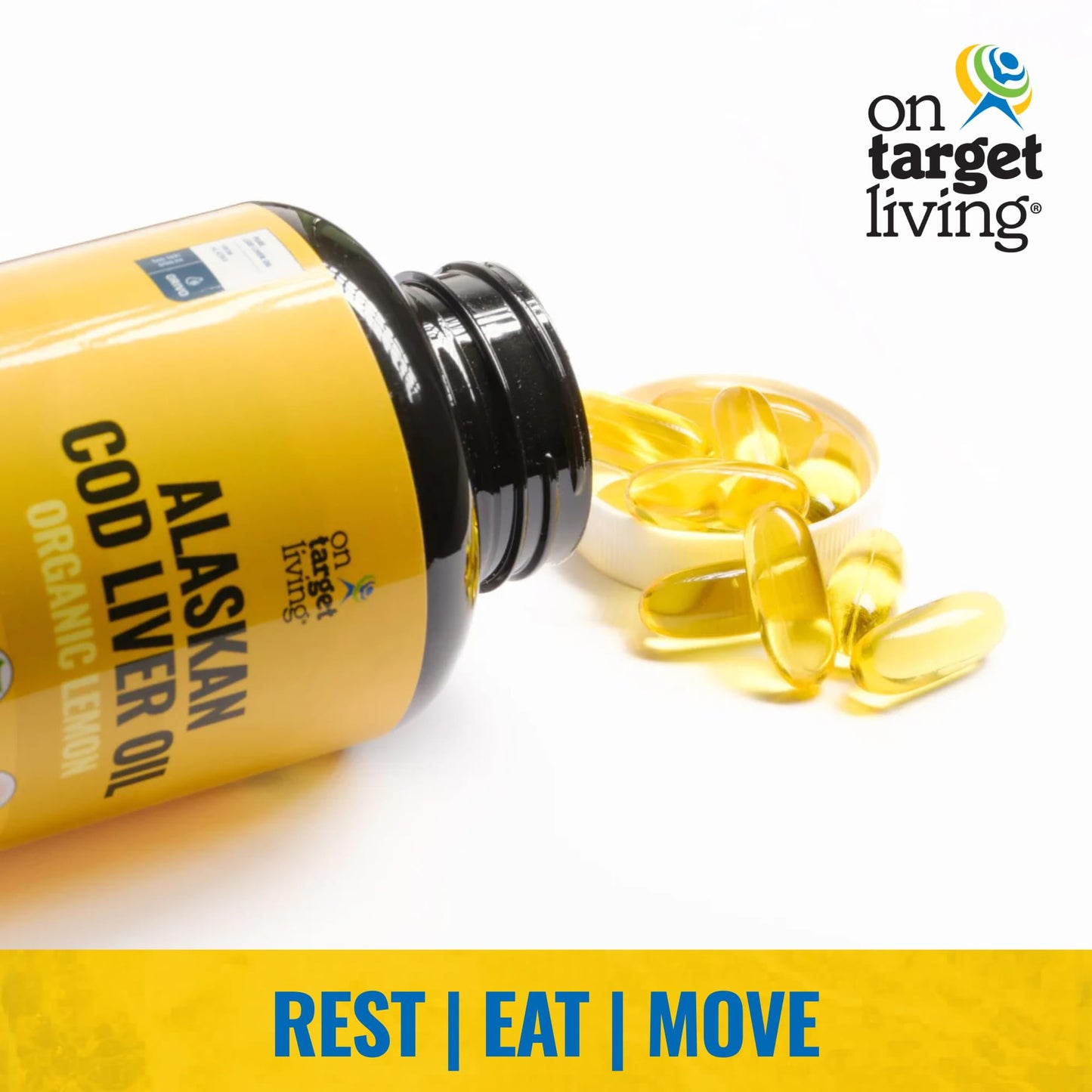 On Target Living Alaskan Cod Liver Oil Softgels 120