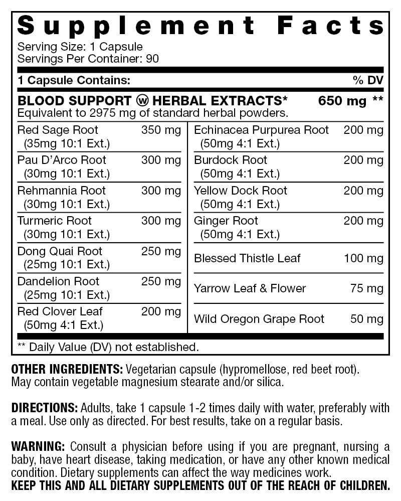 Fresh Start Blood Support Capsule 90 Count