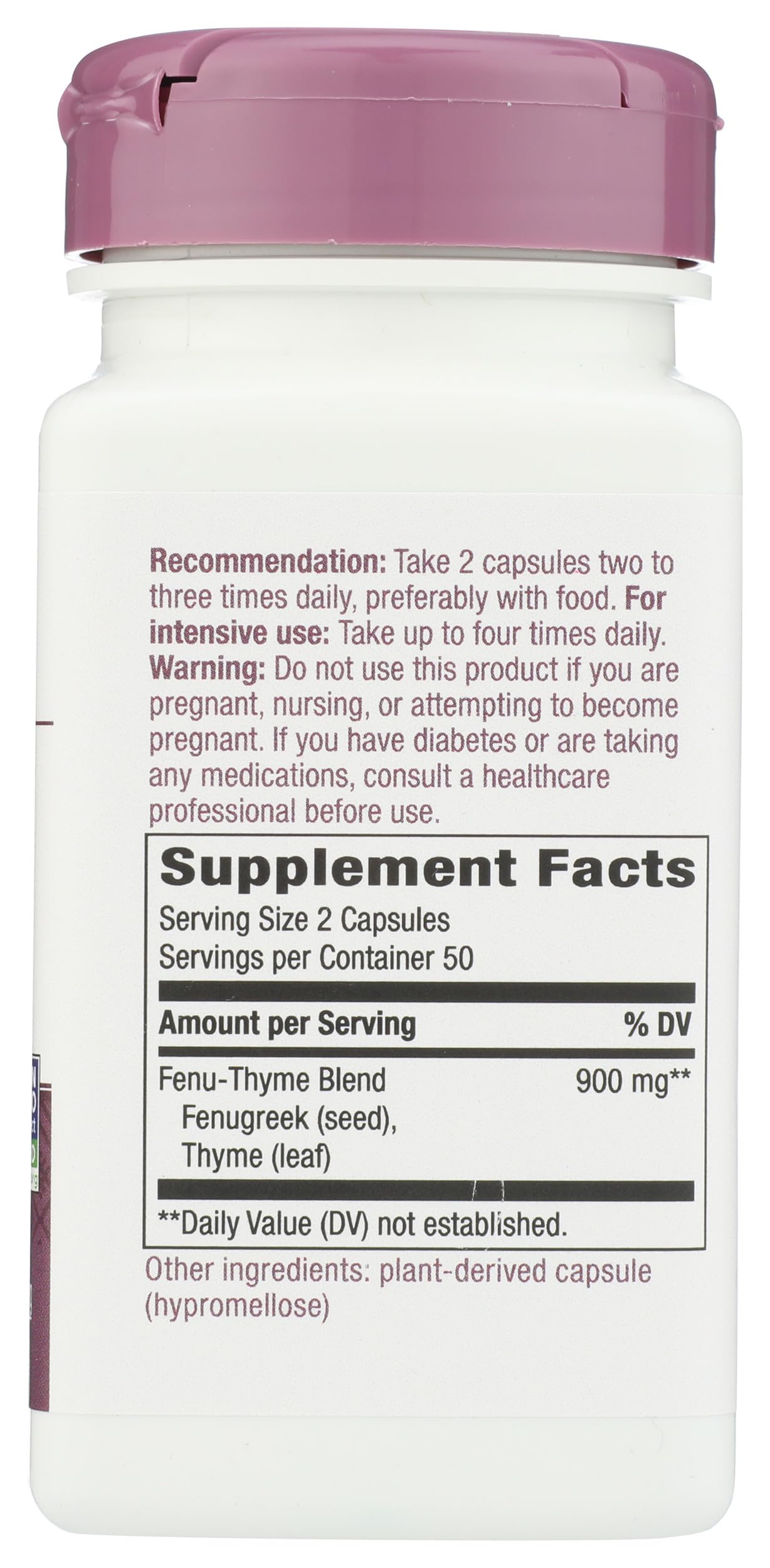 Nature's Way Fenu-Thyme Capsules, 100 Count