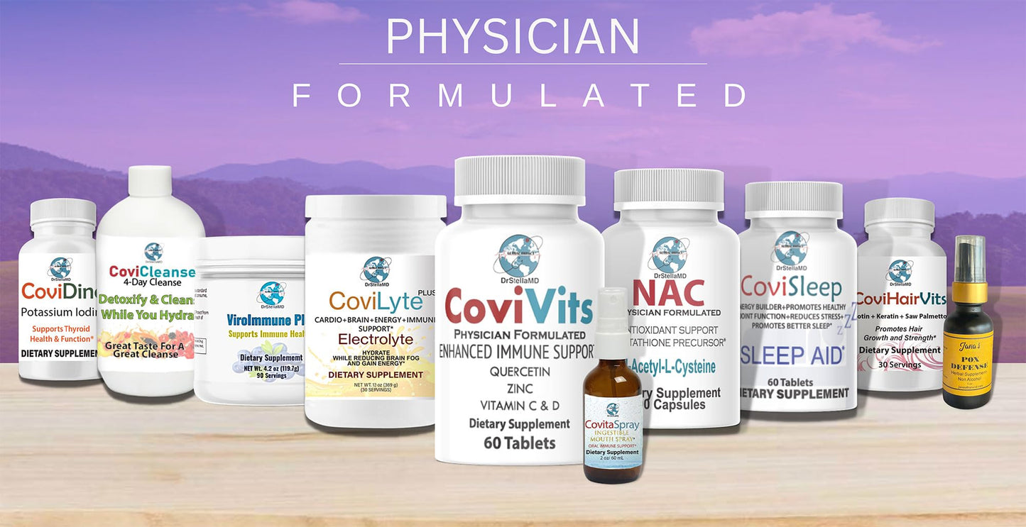 DrStellaMD CoviHairVits Hair Growth and Nail Growth Supplement Capsule, 120 Count