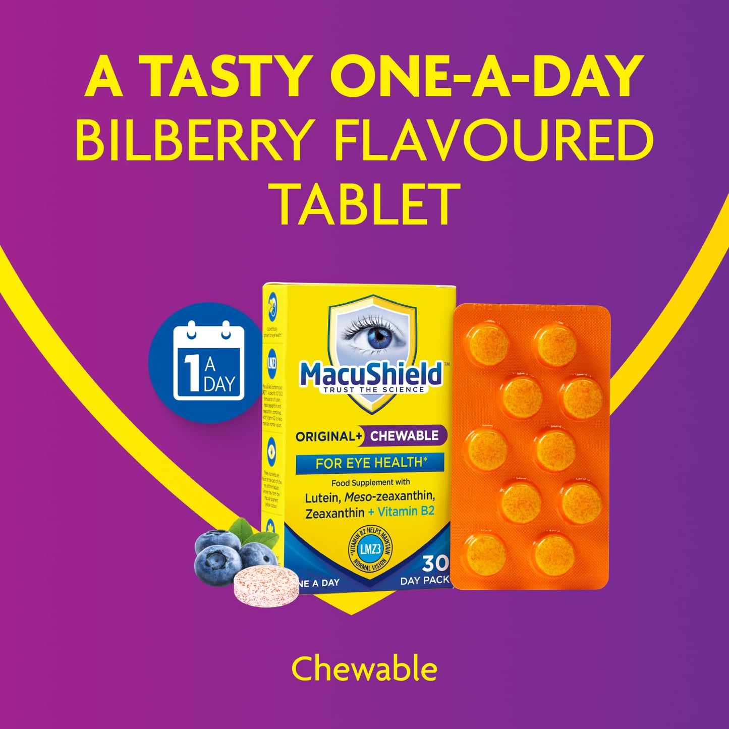 MacuShield Macushield Original Chewable 30 Tablets
