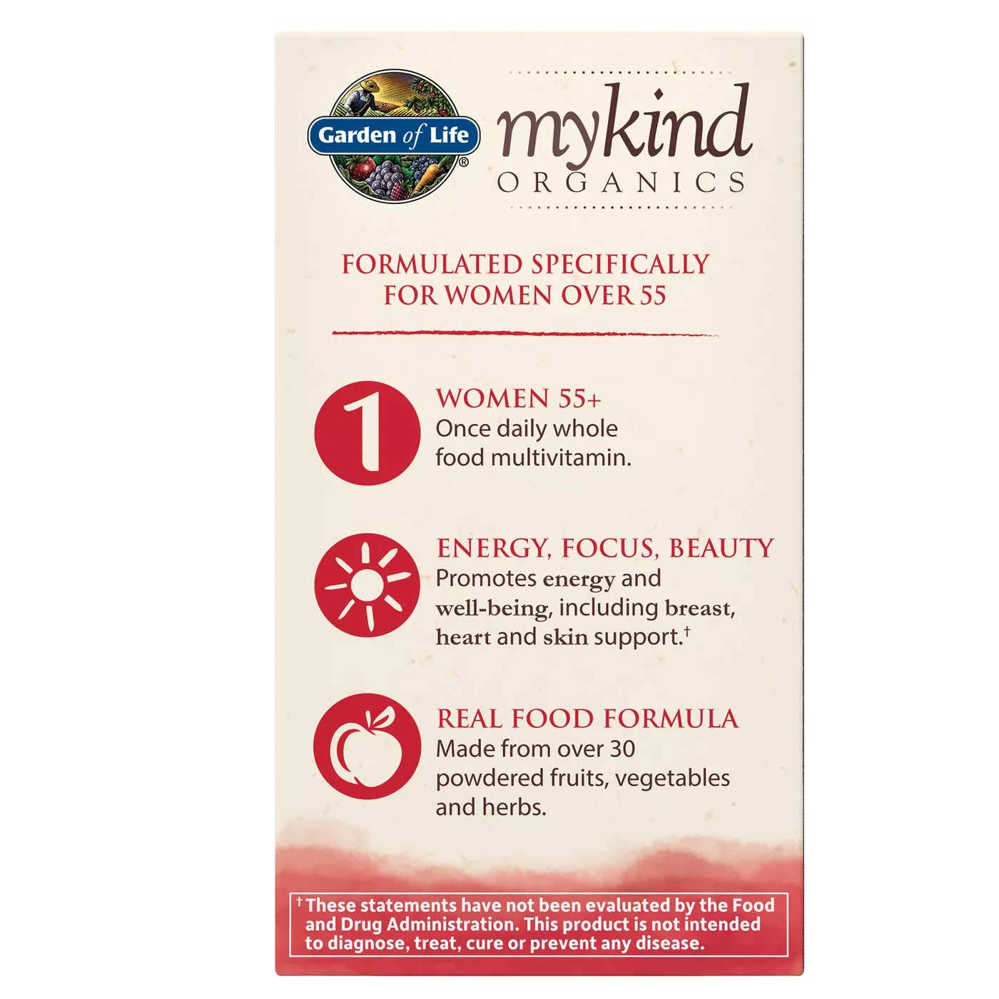 Garden of Life mykind Organics Women 55+ 30 Tablets