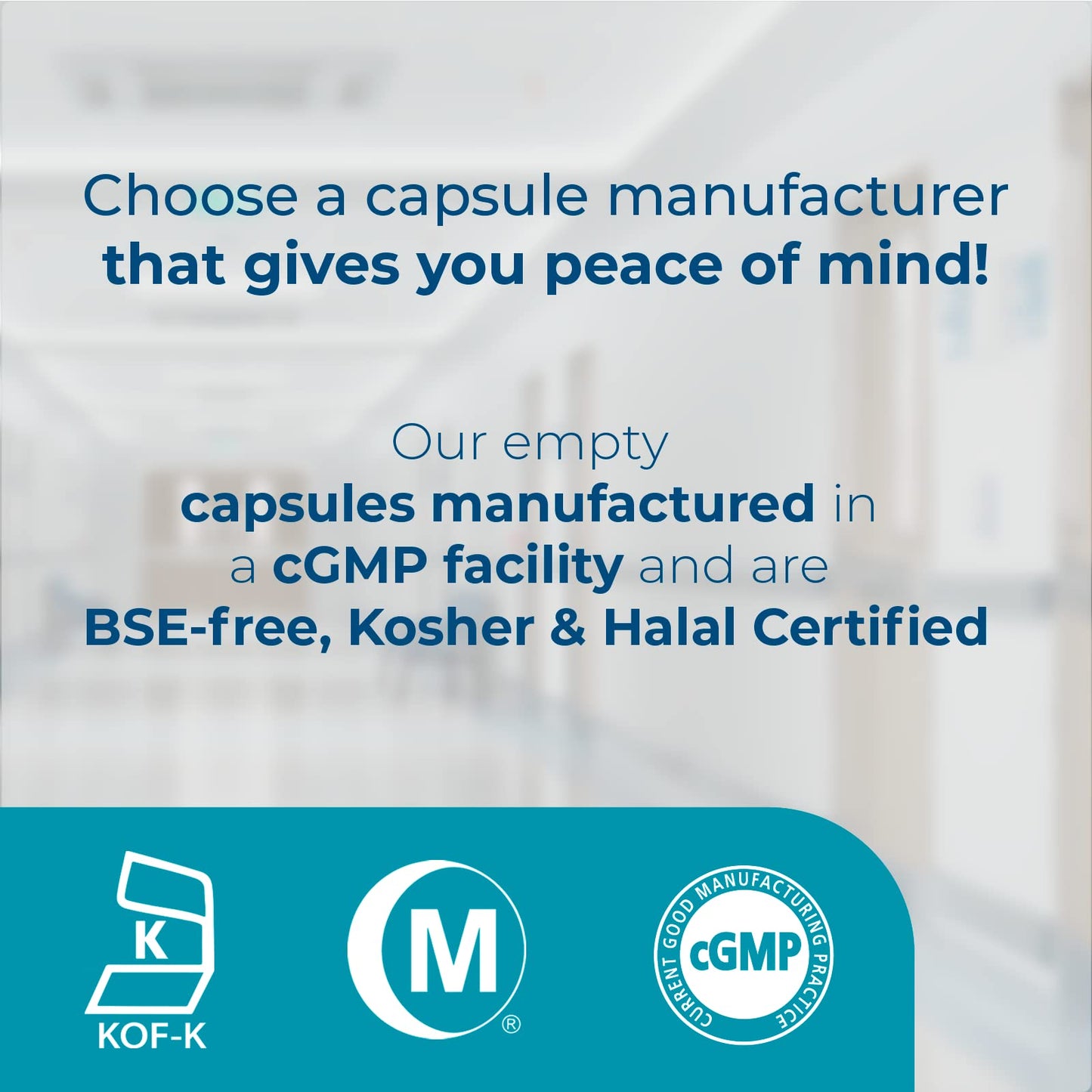 Capsuline Size 00 Empty Vegan Capsule, Clear 1000 Capsules
