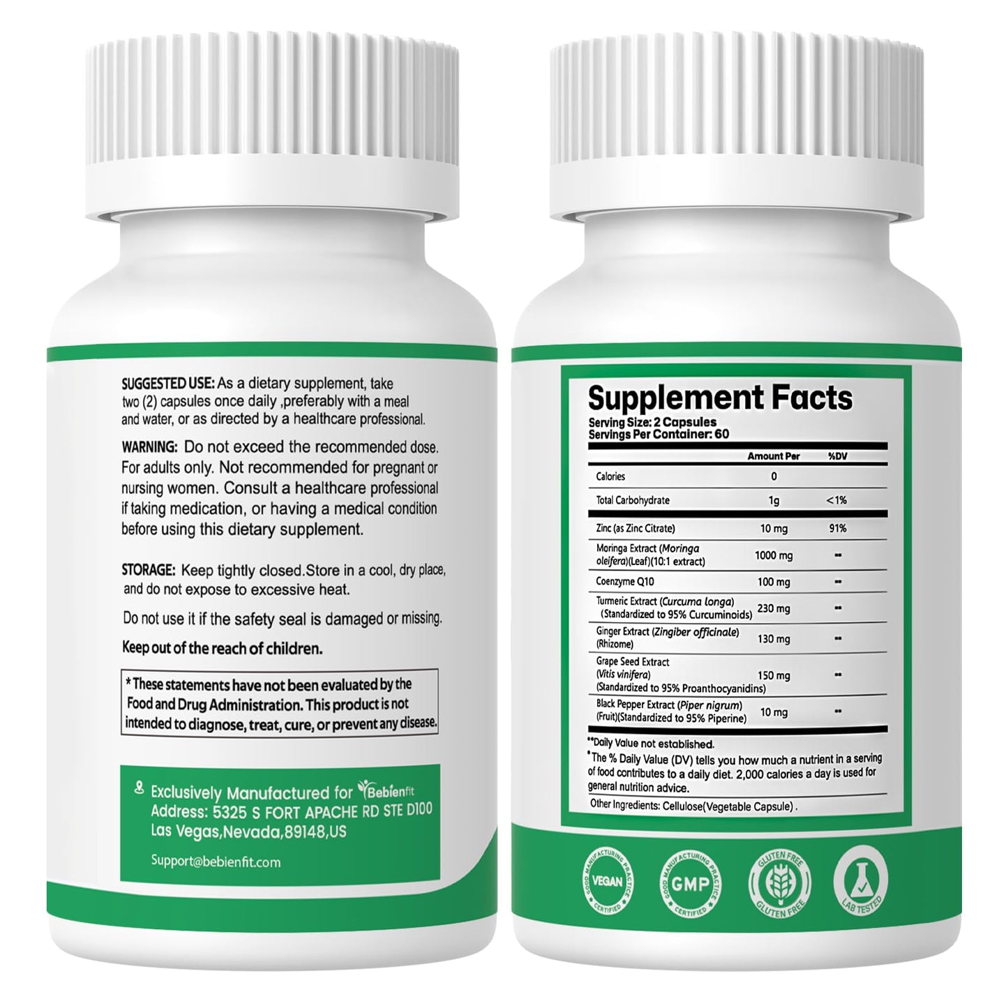 Bebien fit Moringa Capsule 120 Count