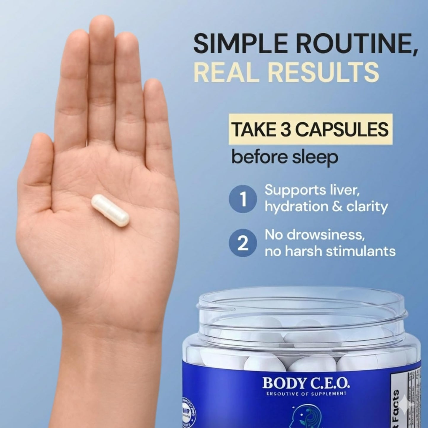 Body C.E.O. After Drinking Aid - 60 Capsules